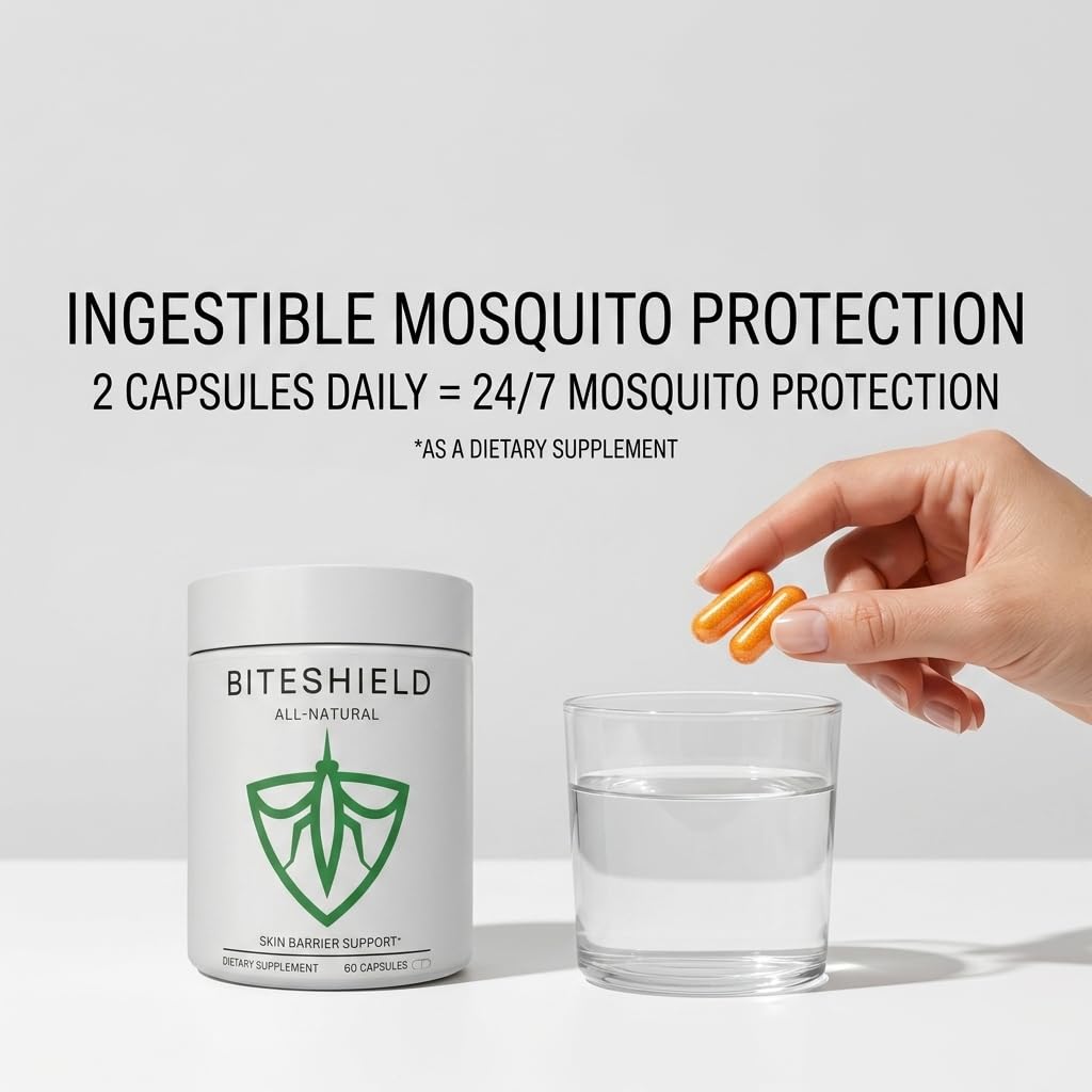 Plant-Based Mosquito Repellent Pills 60 Capsules O612