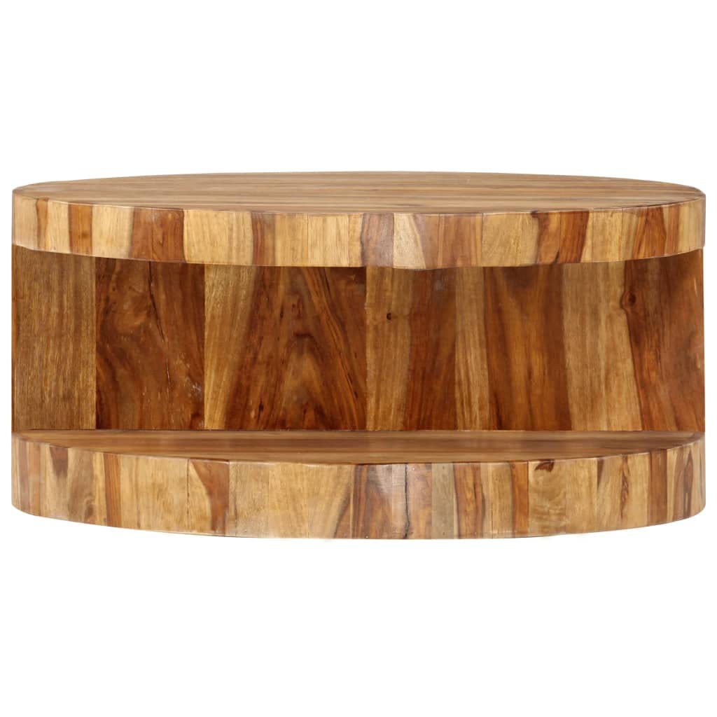 Natural Solid Sheesham Wood Coffee Table I191693