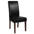 Black LeatherSoft Parsons Dining Chair N922