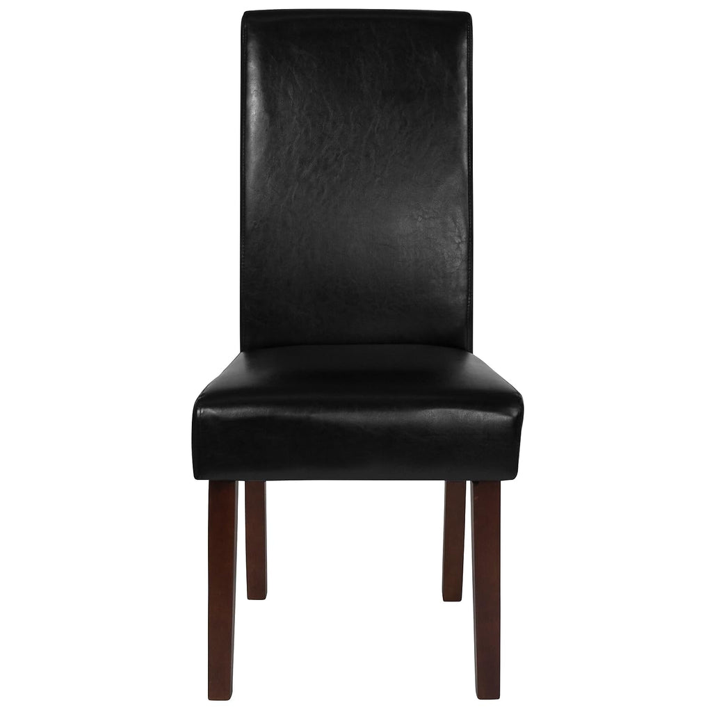 Black LeatherSoft Parsons Dining Chair N922