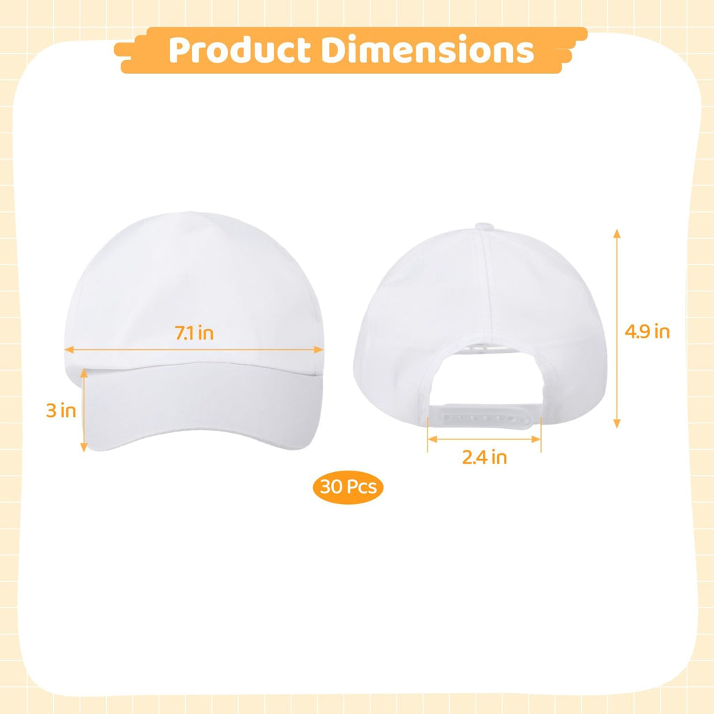 Polyester Adjustable Blank Baseball Caps D353