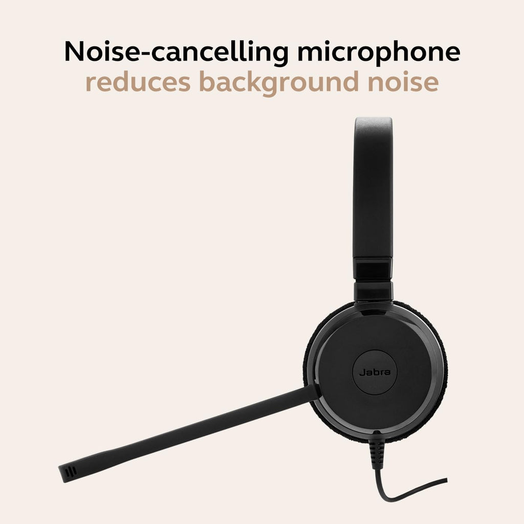 Wired Single-Ear Headset with Mic, Noise-Canceling Microphone, Black R564