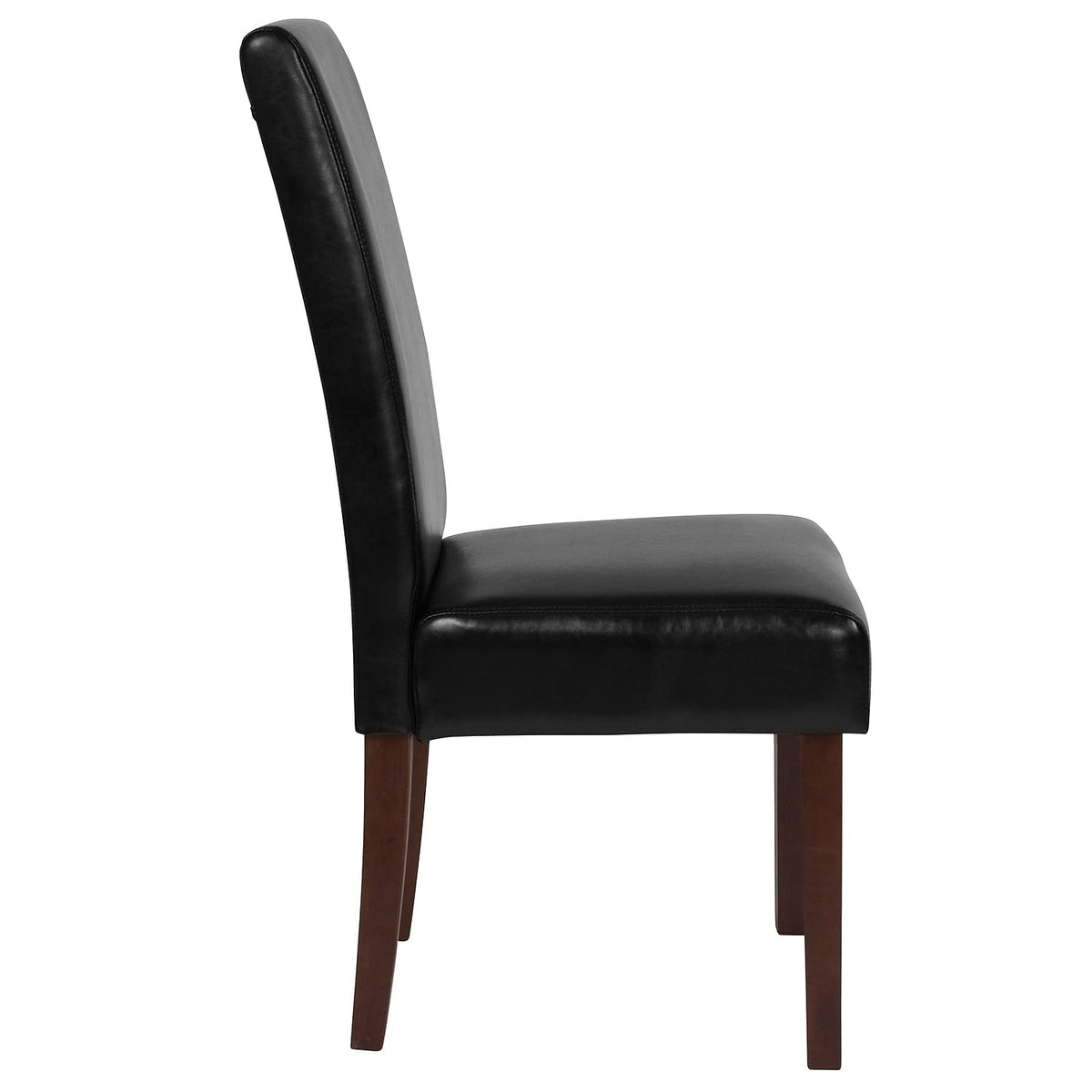 Black LeatherSoft Parsons Dining Chair N922