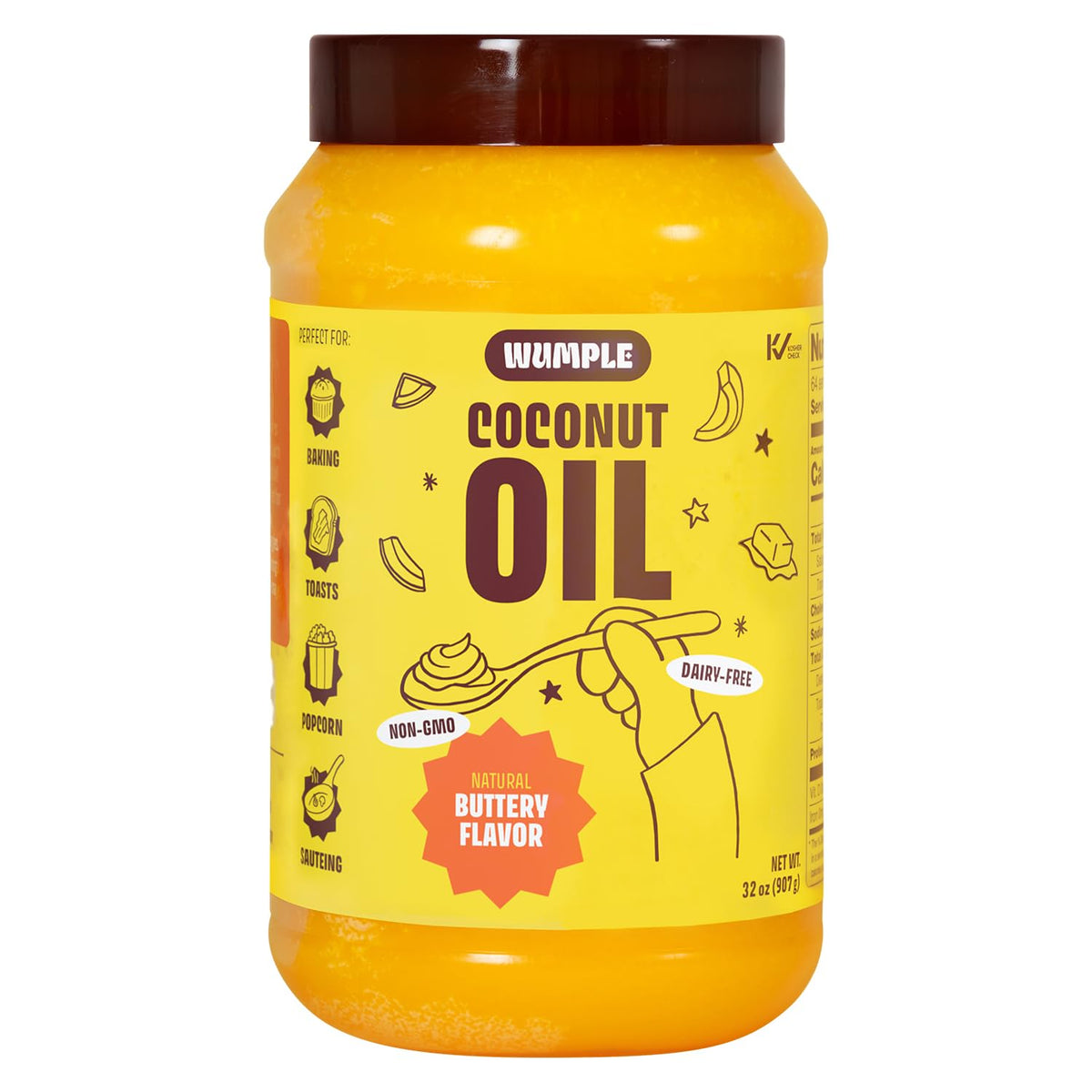 Natural Butter Flavored Coconut Oil 32 oz N728438