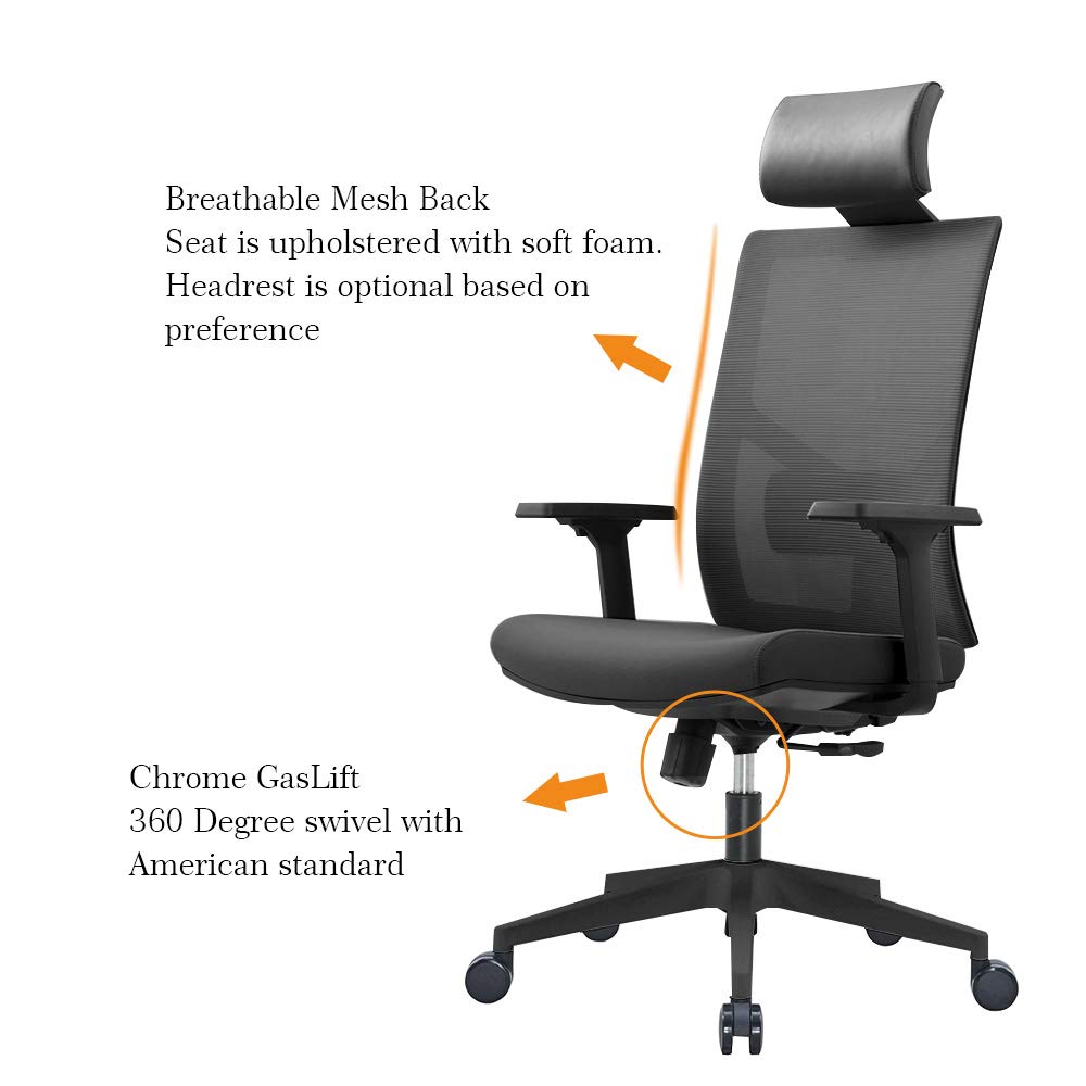 Ergonomic Mesh Office Chair with Lumbar Support H1759