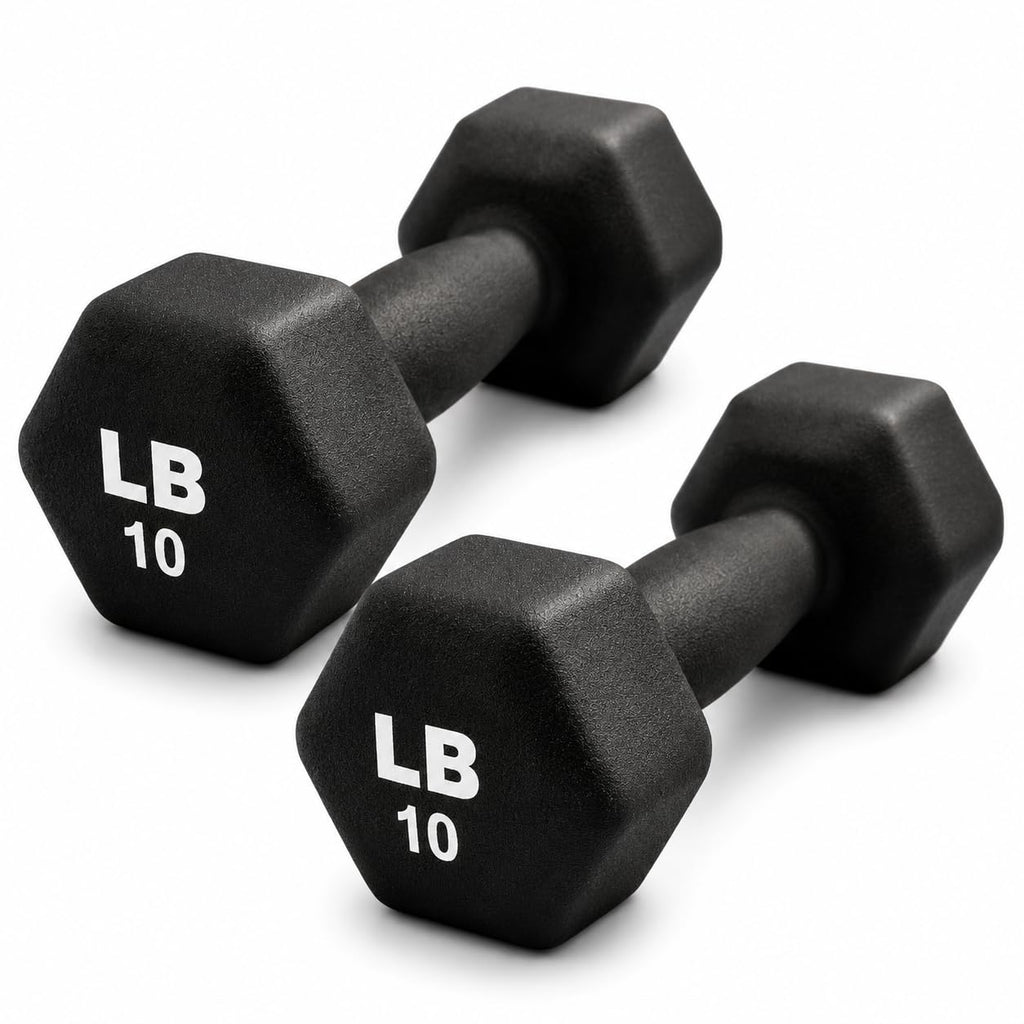 Neoprene Hexagon Dumbbells with Cast Ergo Handle B321627