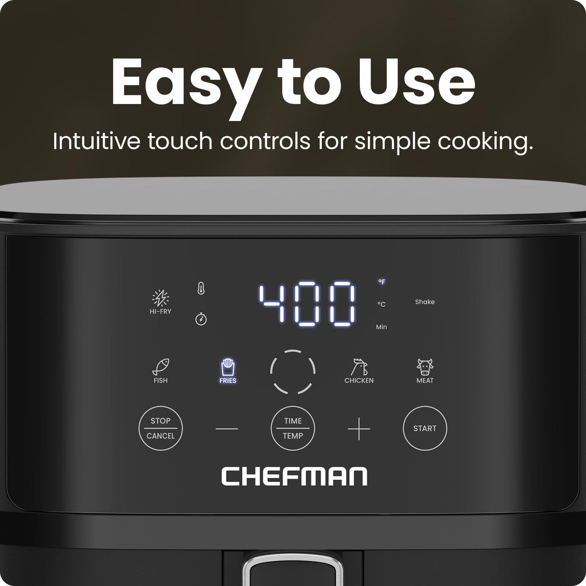 6 QT Compact Nonstick Air Fryer H2204