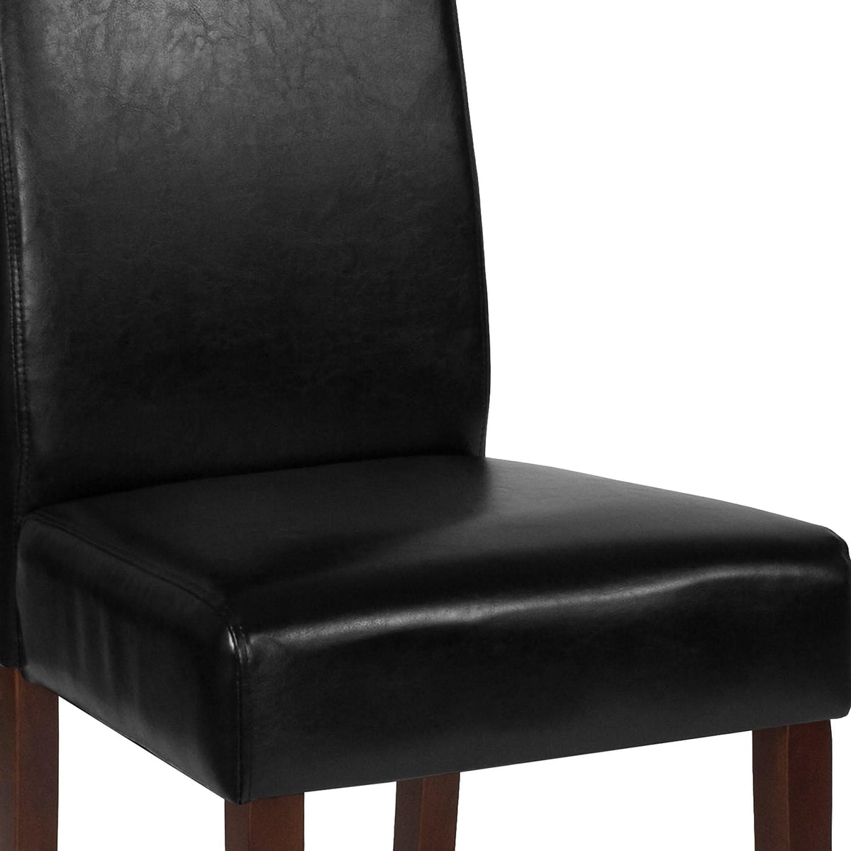 Black LeatherSoft Parsons Dining Chair N922