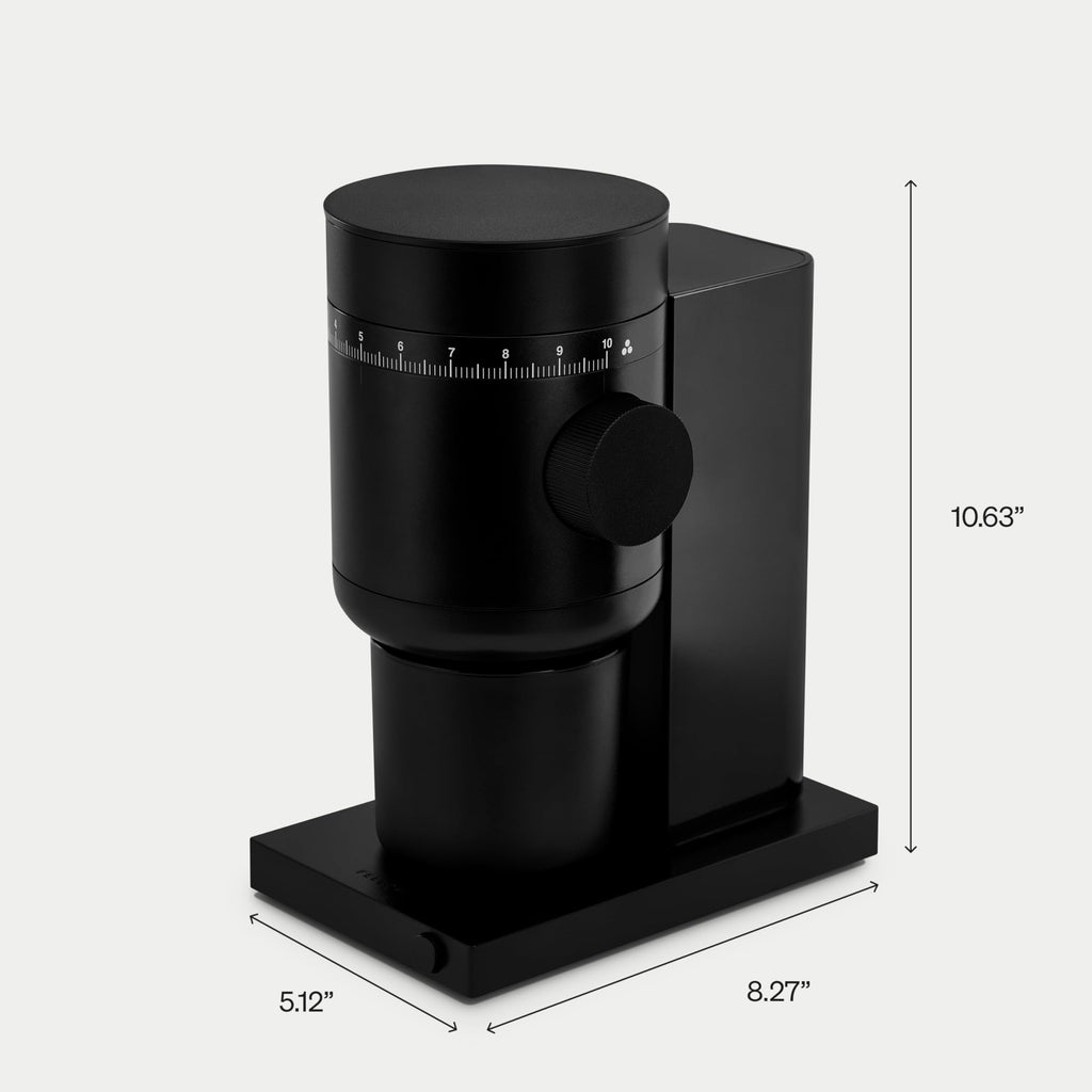 Electric Conical Burr Coffee Grinder, 48 mm Burrs, Black F333022
