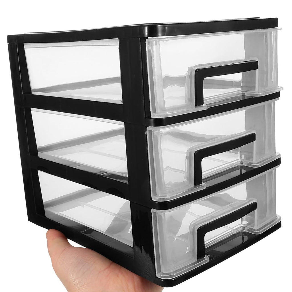 3 Drawer Plastic Desk Organizer B835885