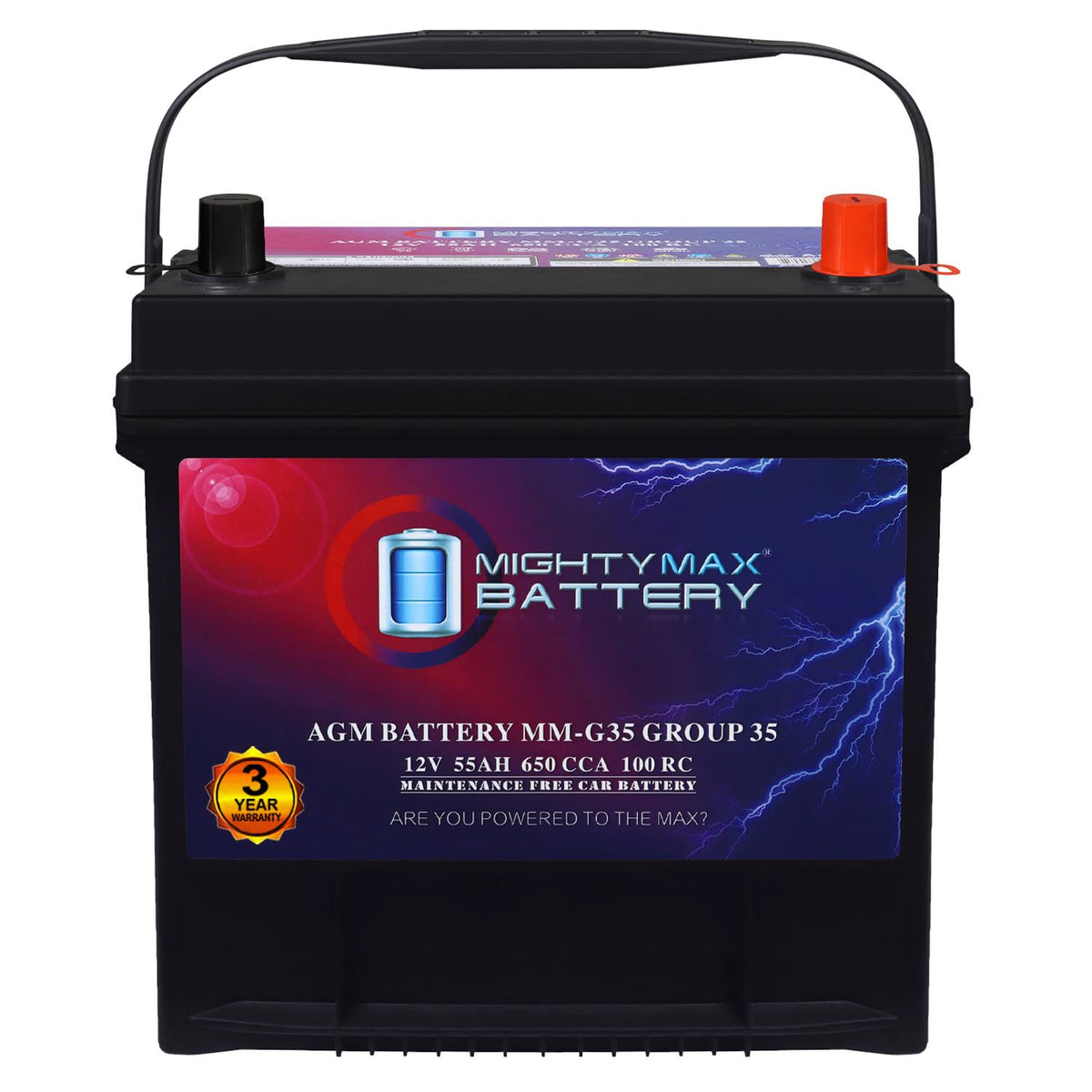 12V 55Ah AGM Replacement Battery T569851