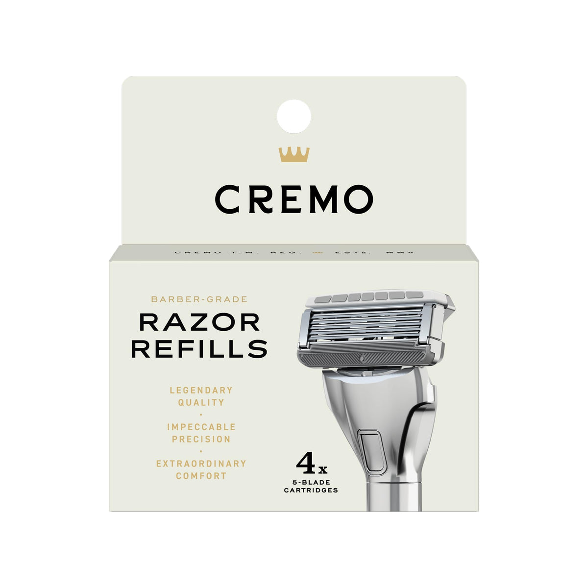 5 Blade Razors Refills, 4 ct I841365