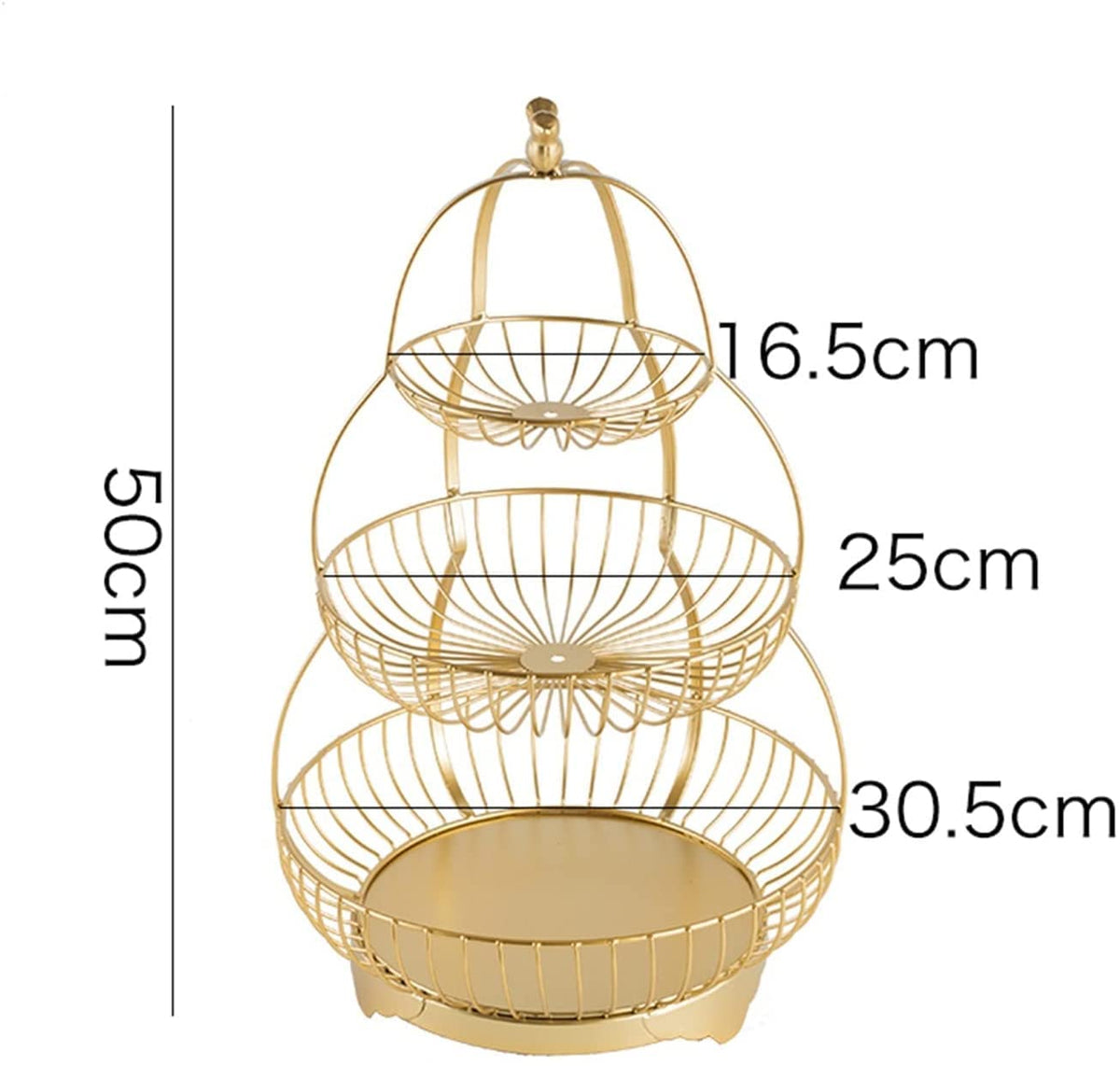 3-Tier Metal Fruit Basket T7031