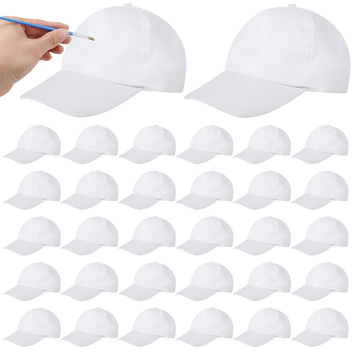 Polyester Adjustable Blank Baseball Caps D353
