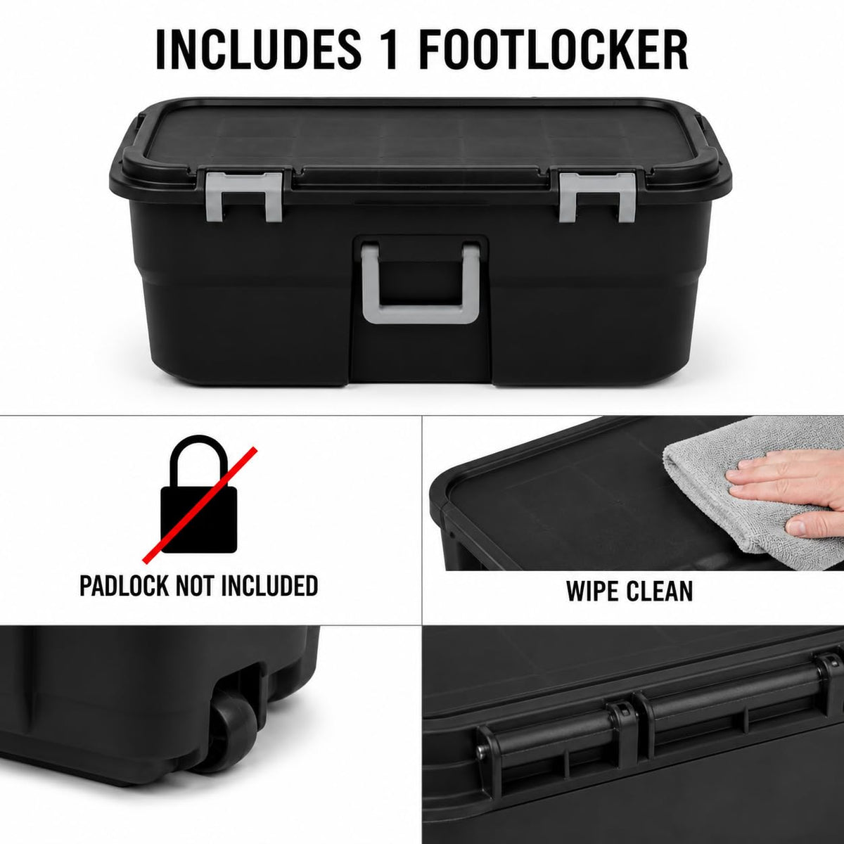 Camping Gear Storage Trunk with Wheels Q74686