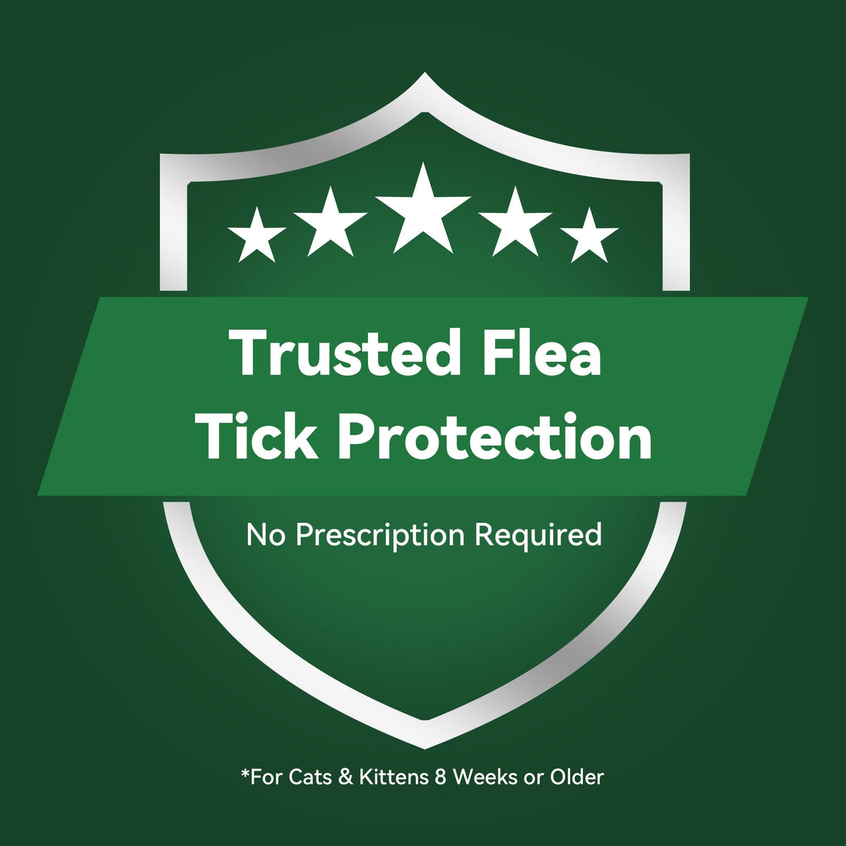 Cat Flea and Tick Treatment 6-Month Supply P36412