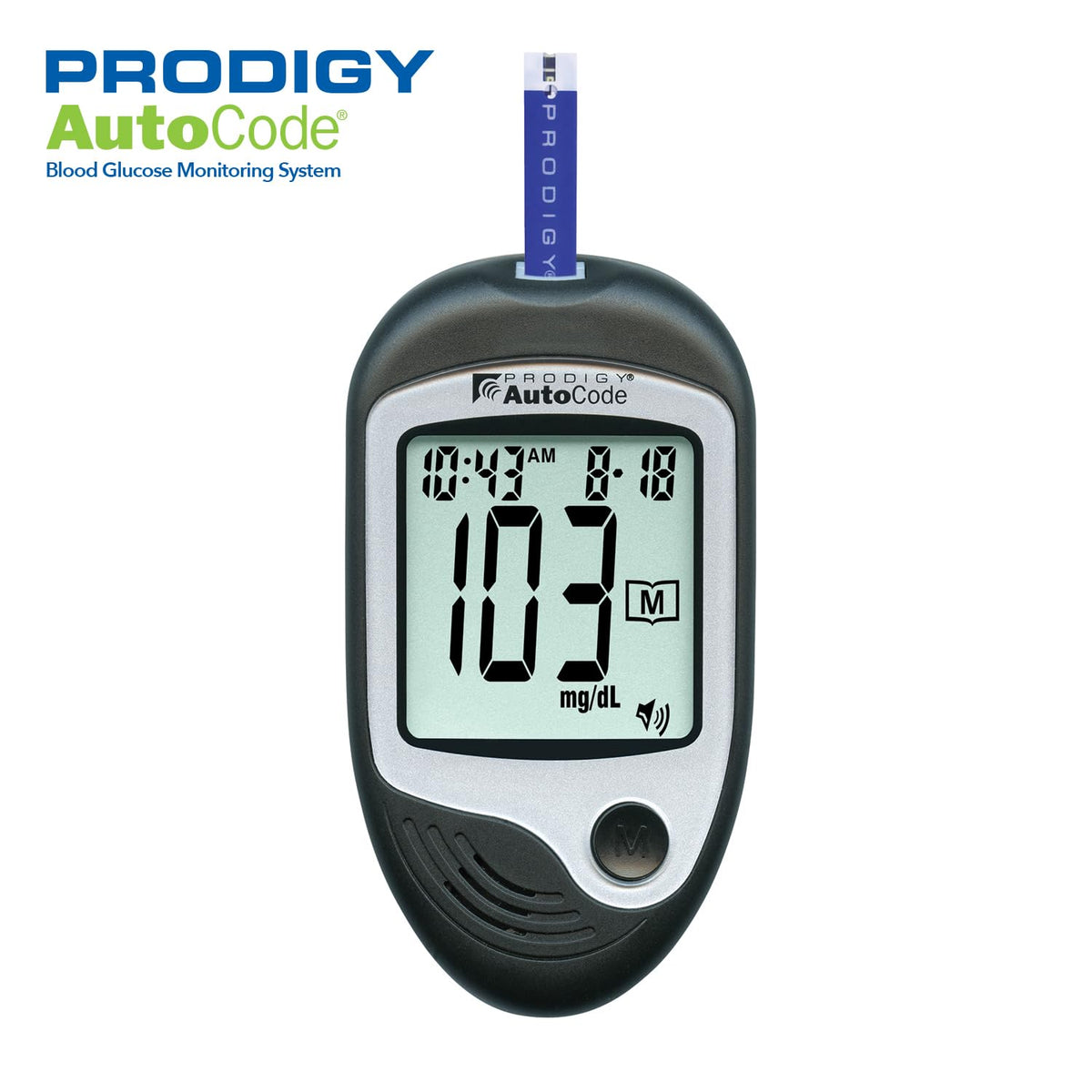 Blood Glucose Monitoring System with Talking Meter and Lancing Device O6173