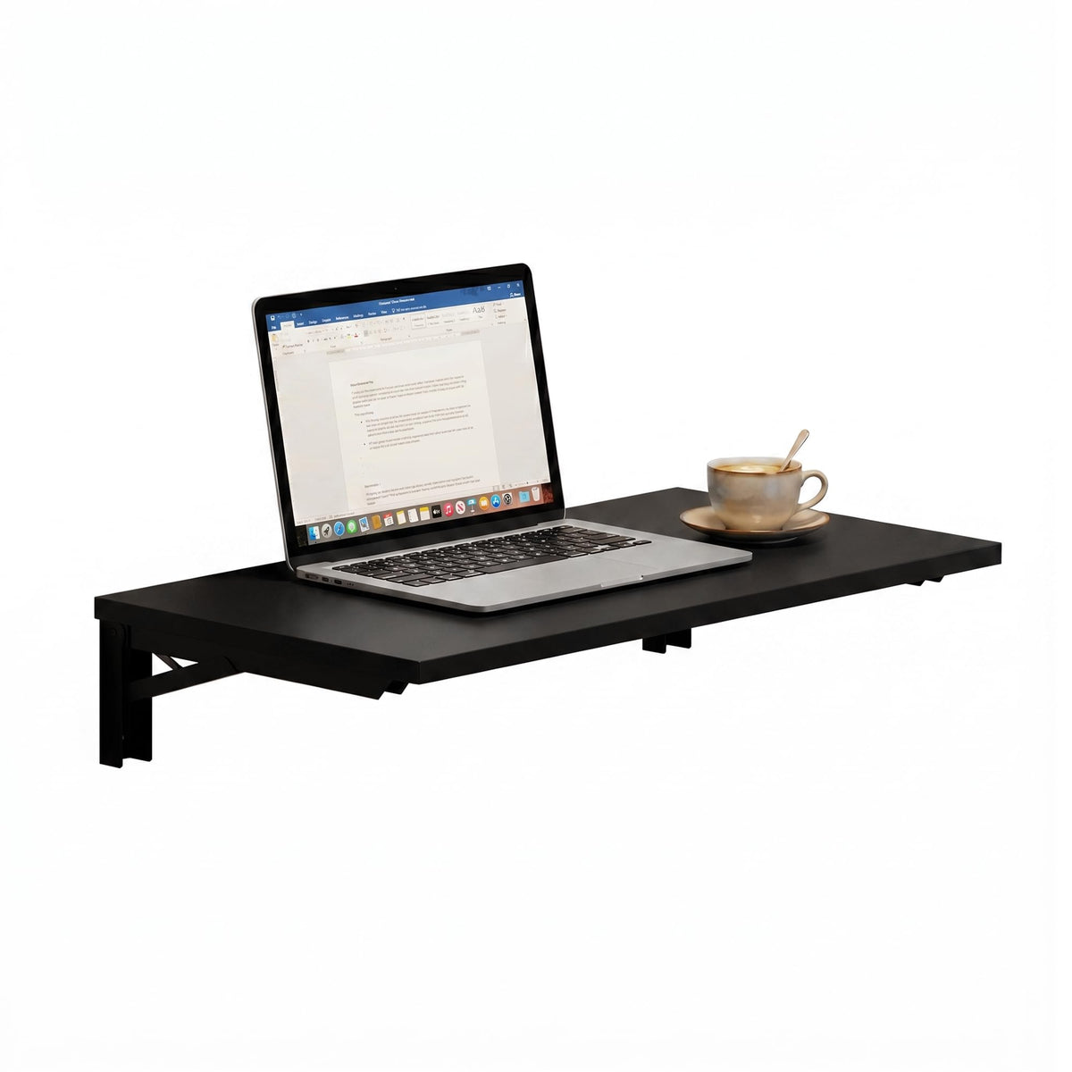 Wall Mounted Folding Table 30x20IN Black M30498