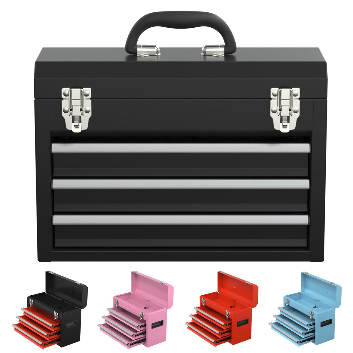 3 Drawer Steel Tool Box with Locking System H966
