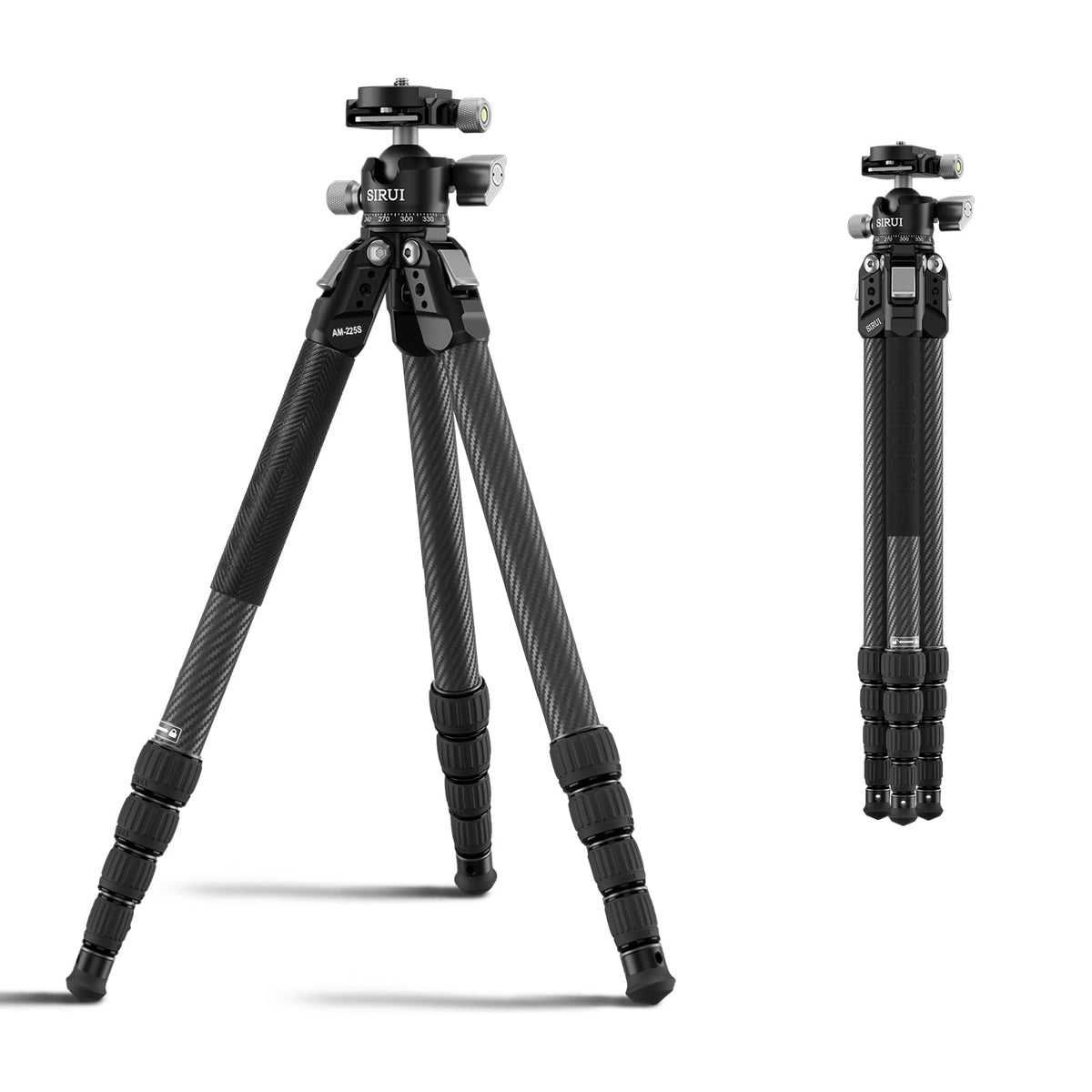 Carbon Fiber Travel Tripod with Quick Release Plate D1524