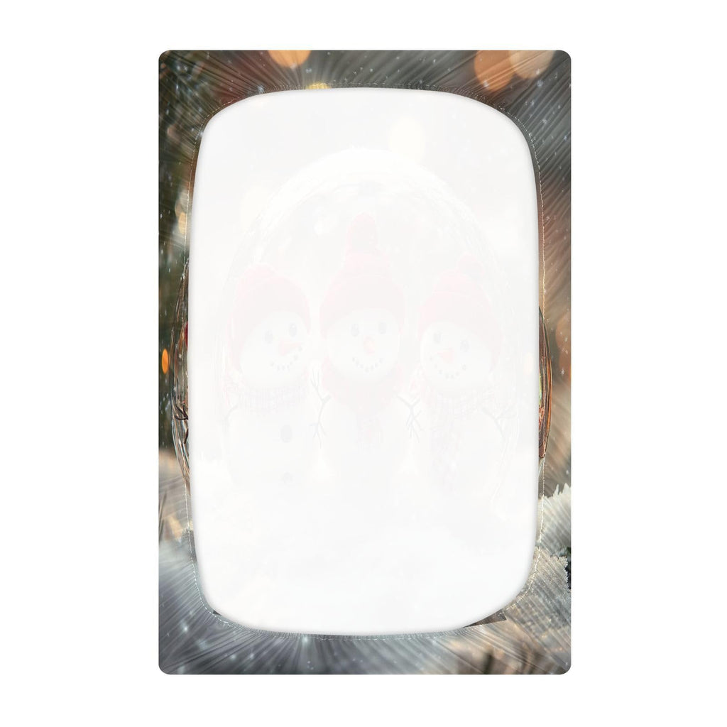 Snowmen Crystal Ball Crib Sheet 52" x 28" V4022