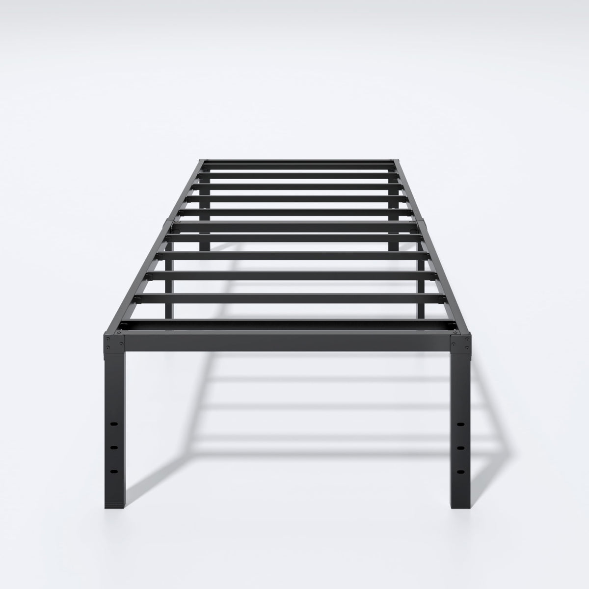 Twin XL 18 Inch Metal Platform Bed Frame with Underbed Storage N6239