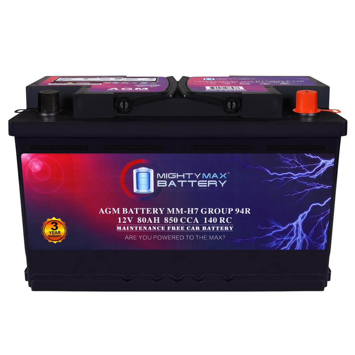 12V 80AH 850 CCA Replacement Battery U155
