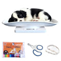 Digital Pet Scale for Small Animal, LED Display, Measures Up to 15kg, White R301