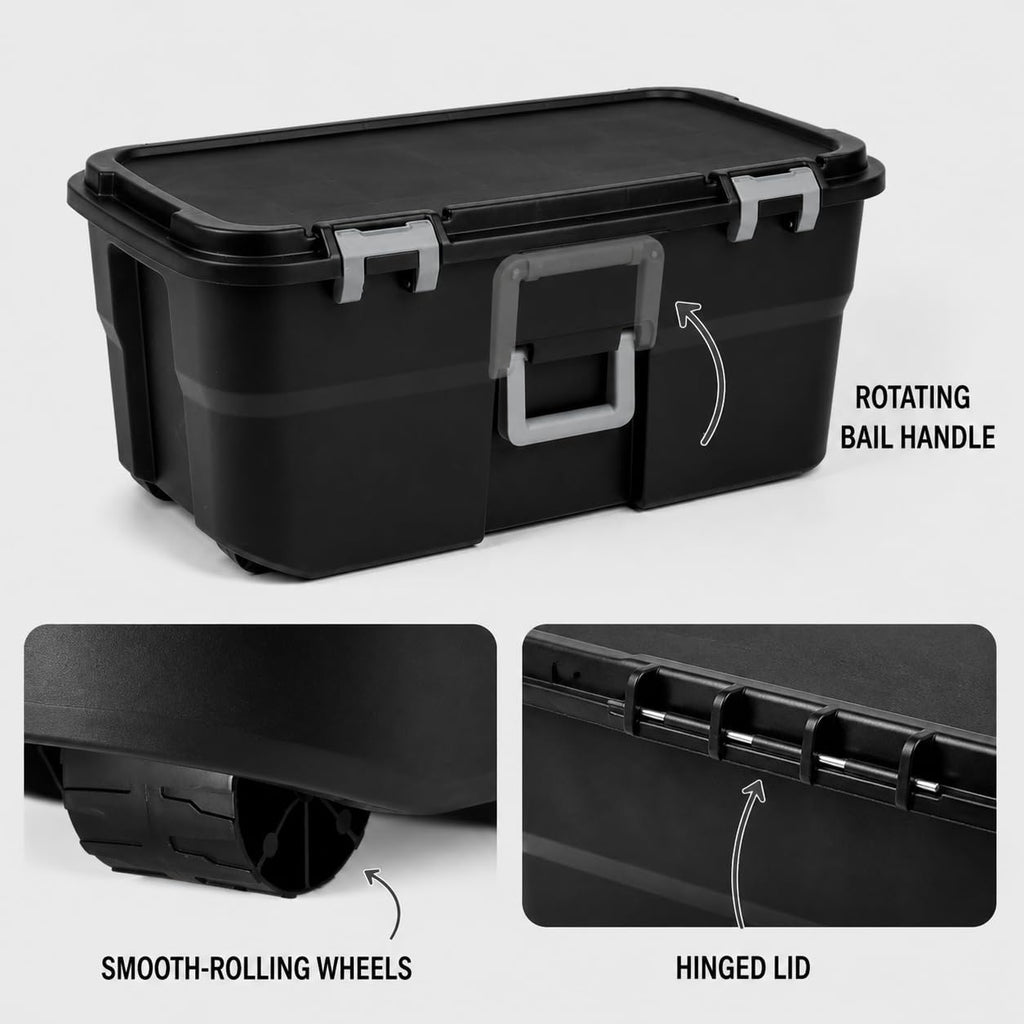 Camping Gear Storage Trunk with Wheels Q74686