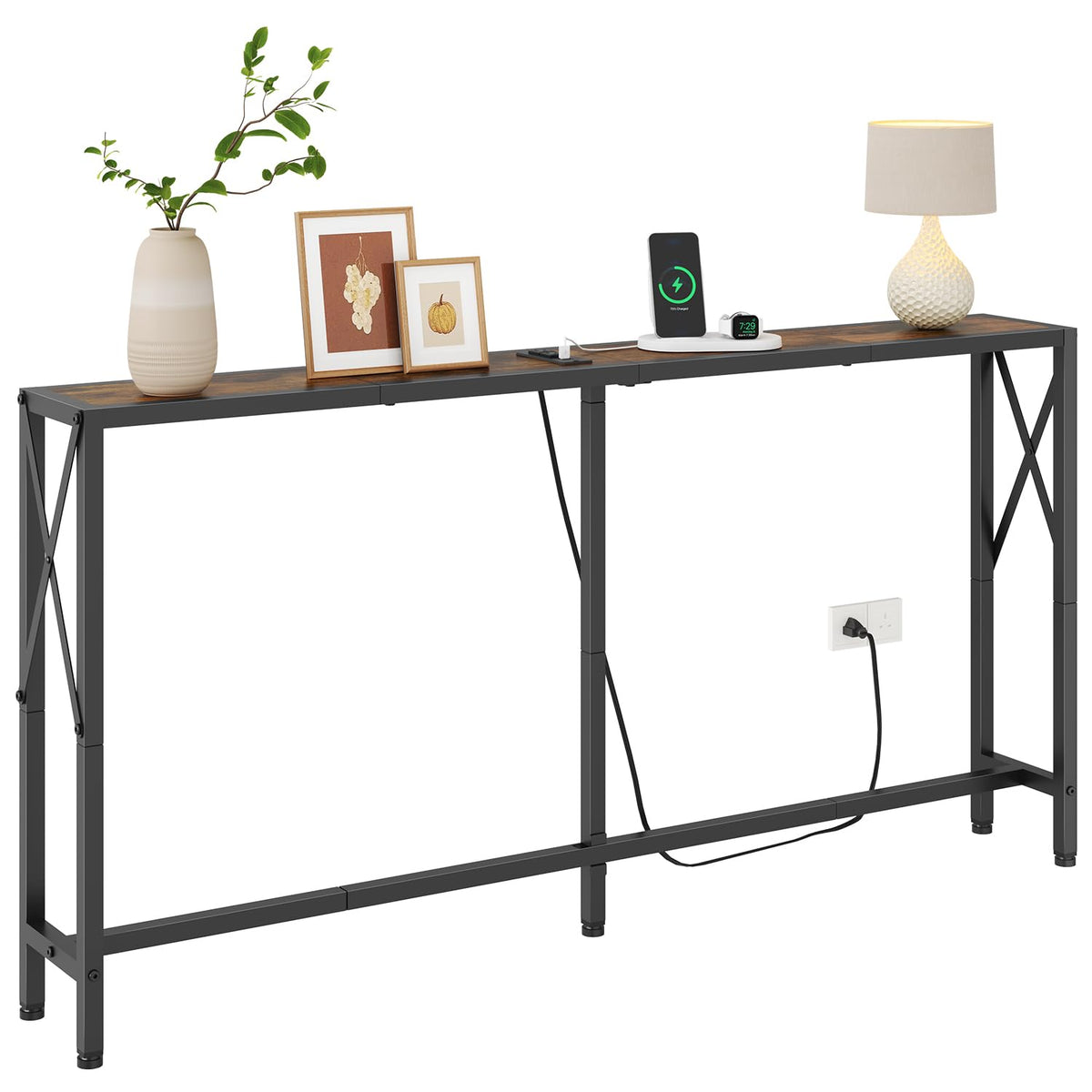 Narrow Console Table with Socket T843527