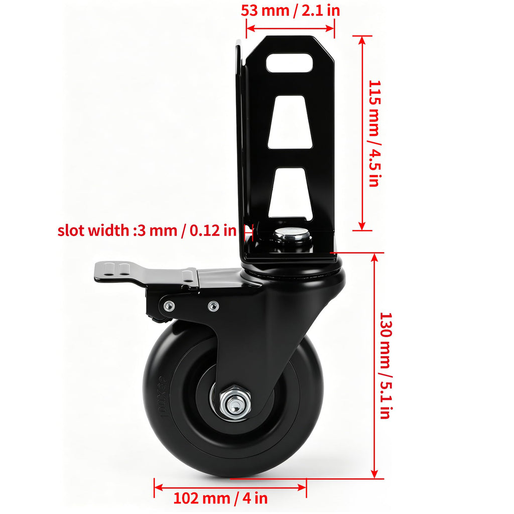 4" Storage Rack Caster Wheels D53539