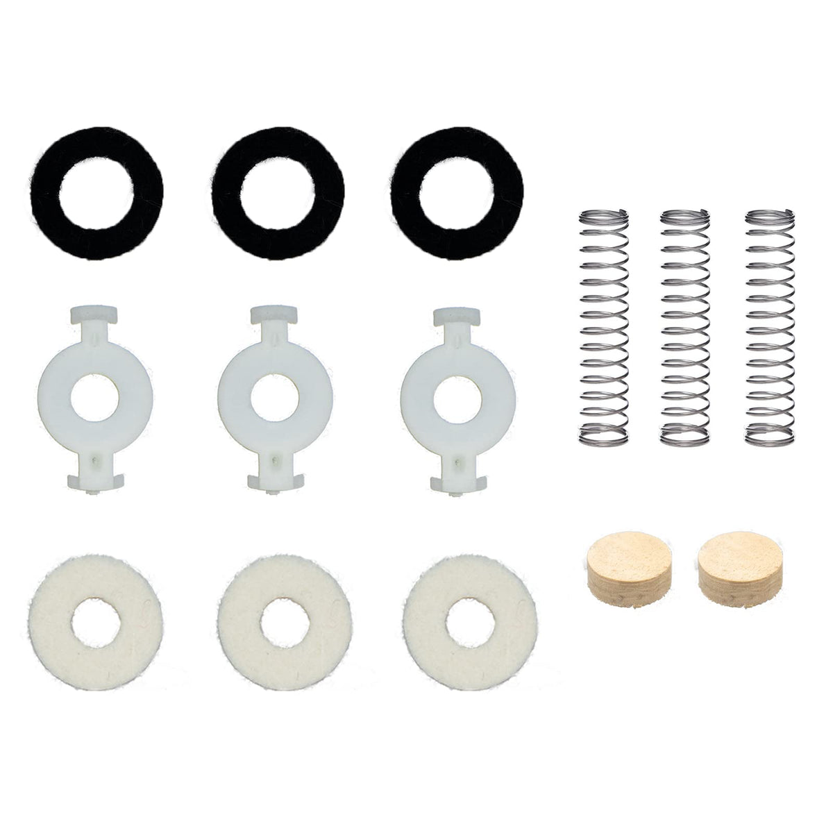 Trumpet Valve Repair Kit with Springs Felts and Cork Pads V6953