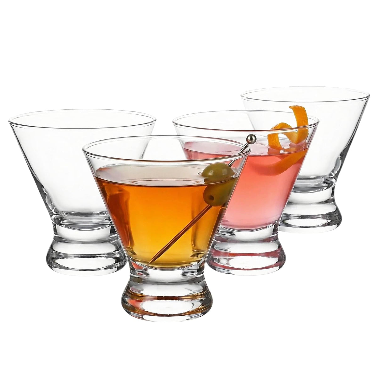 Stemless Martini Glasses Set of 4 V8323