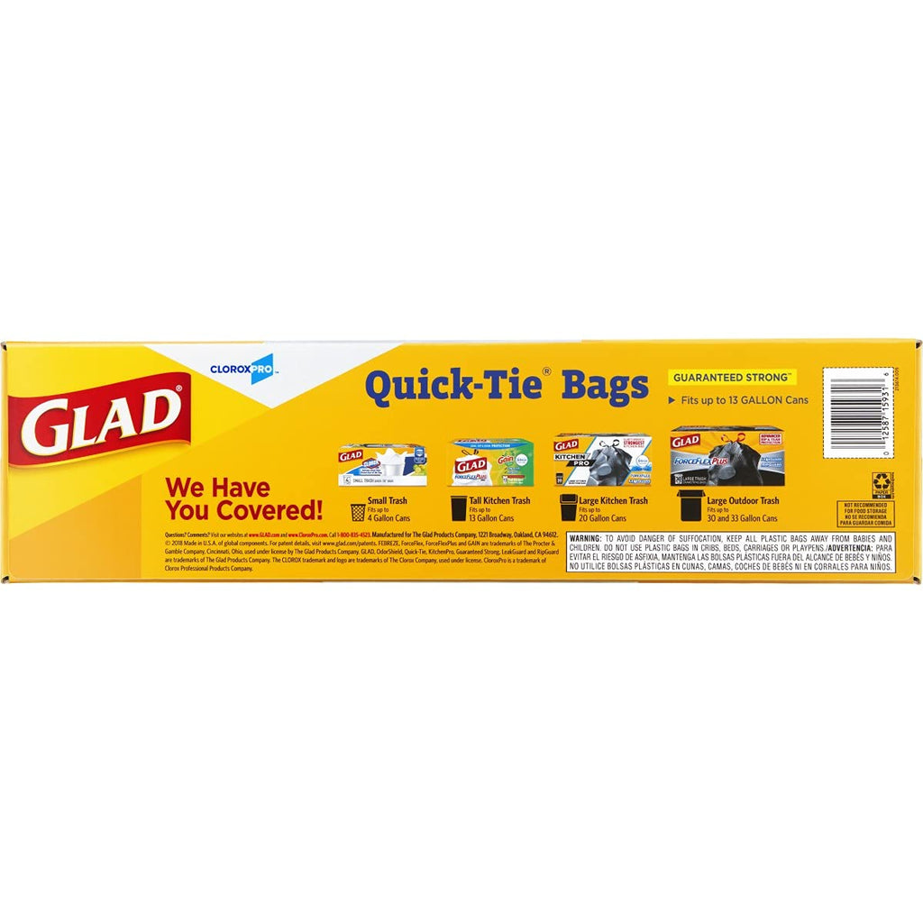 13 Gallon Tall Kitchen Trash Bags, 200 Count M370744