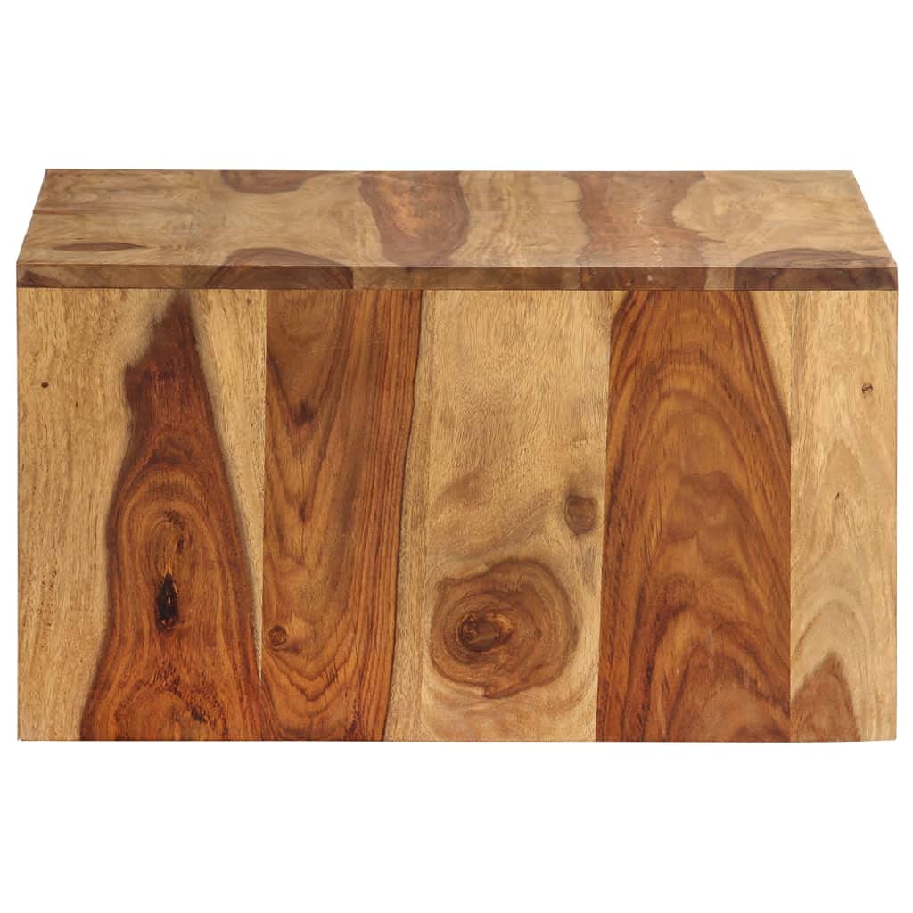 Brown Set of 2 Solid Sheesham Wood Nesting Coffee Tables C30827