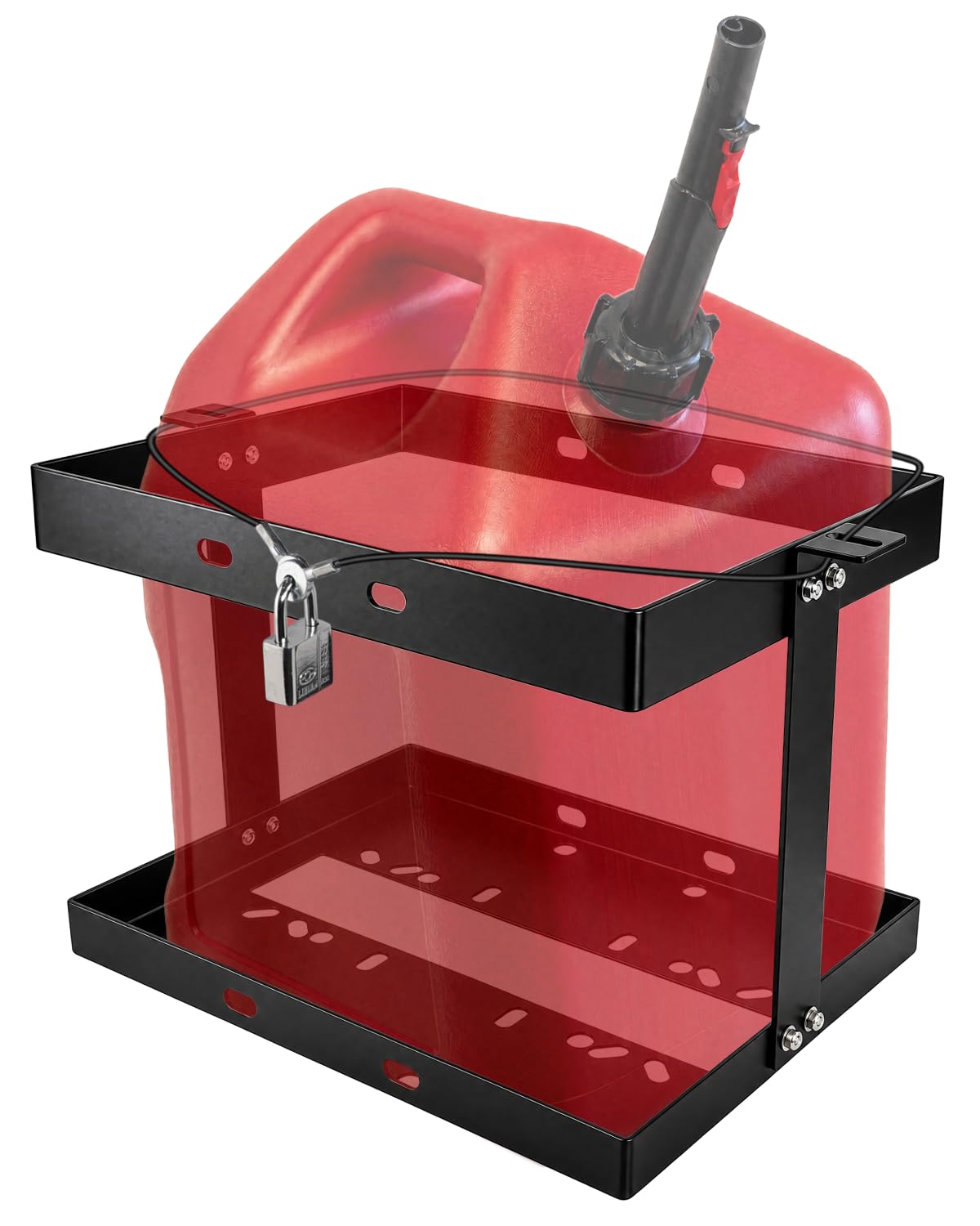 5 Gallon Gas Can Holder with Anti-Theft Lock J7611