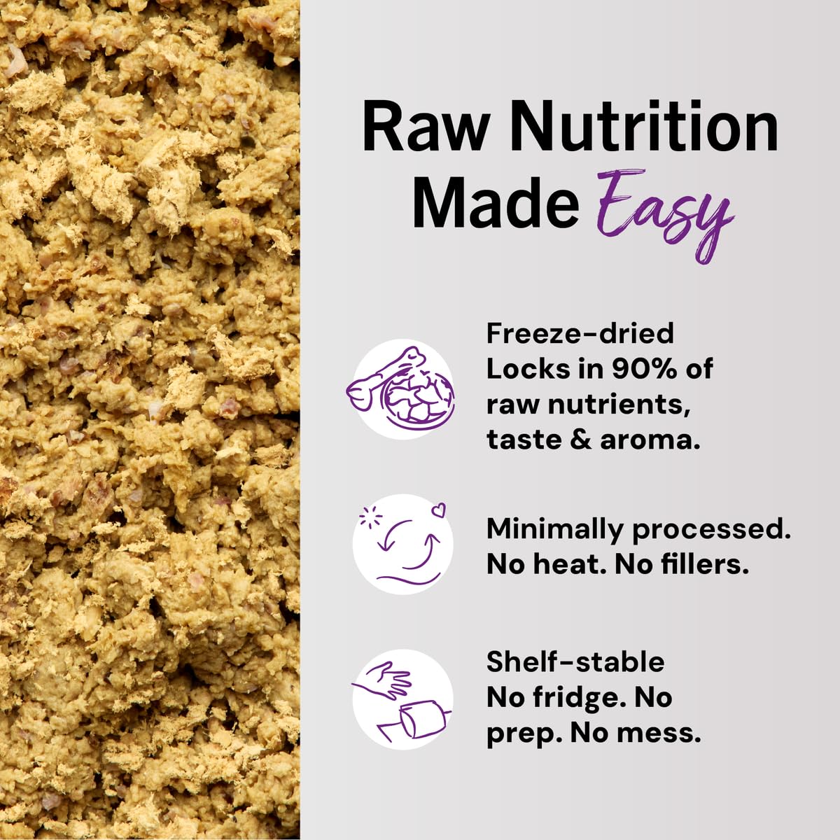 Freeze-Dried Raw Chicken Cat Food 3.5 oz S54557