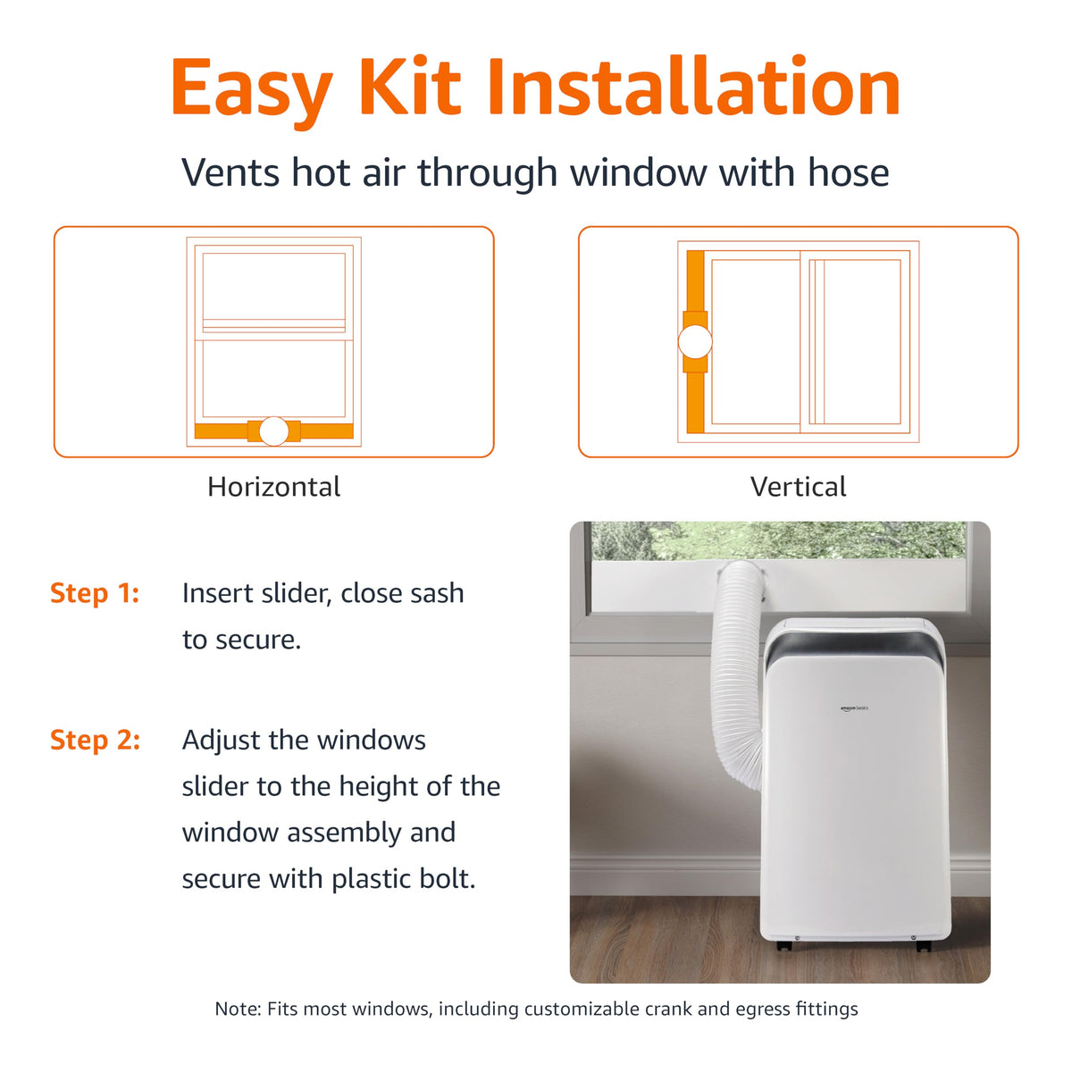3-In-1 Portable Air Conditioner with Remote, 10000 BTU, White W21014