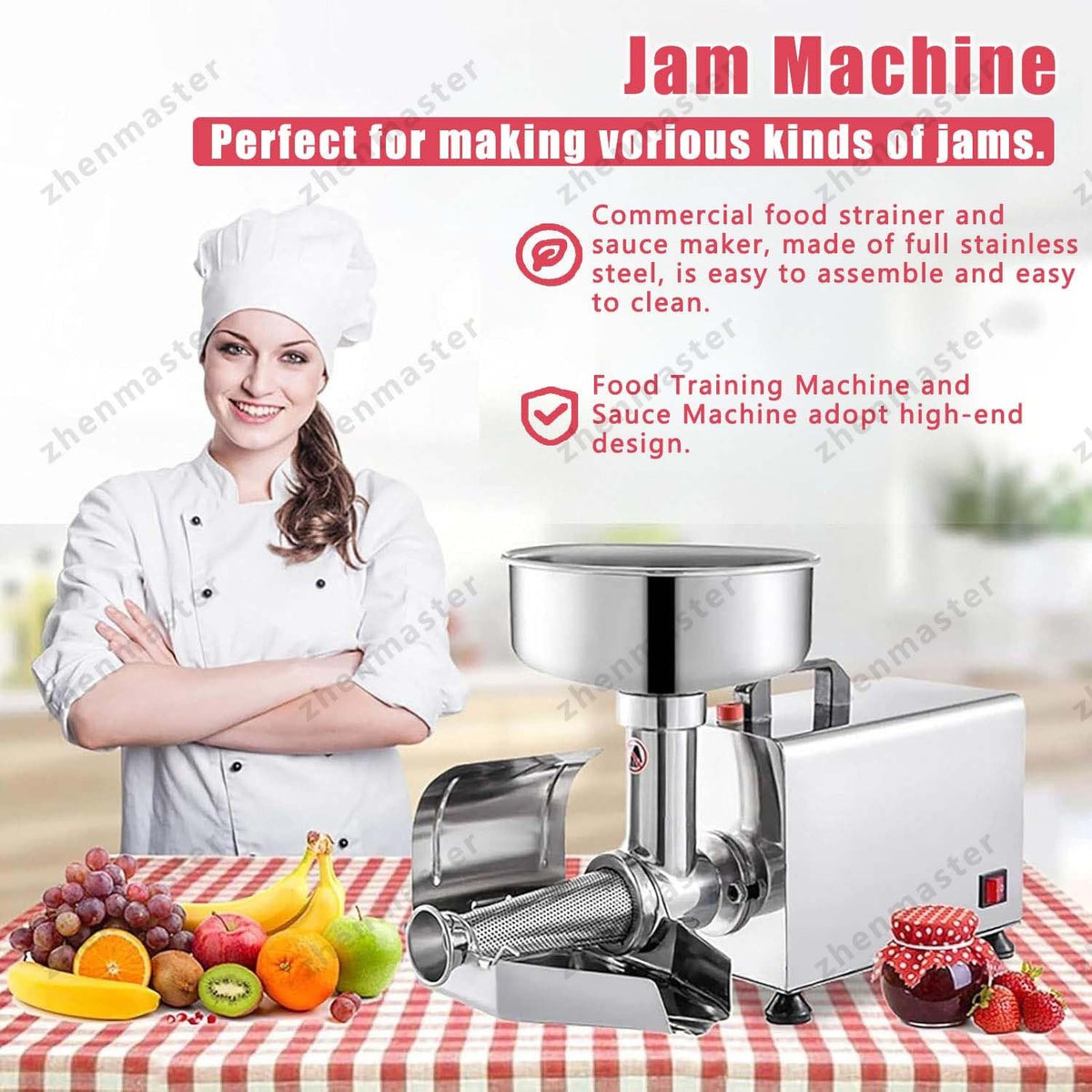 450W Stainless Steel Electric Juicer J789418