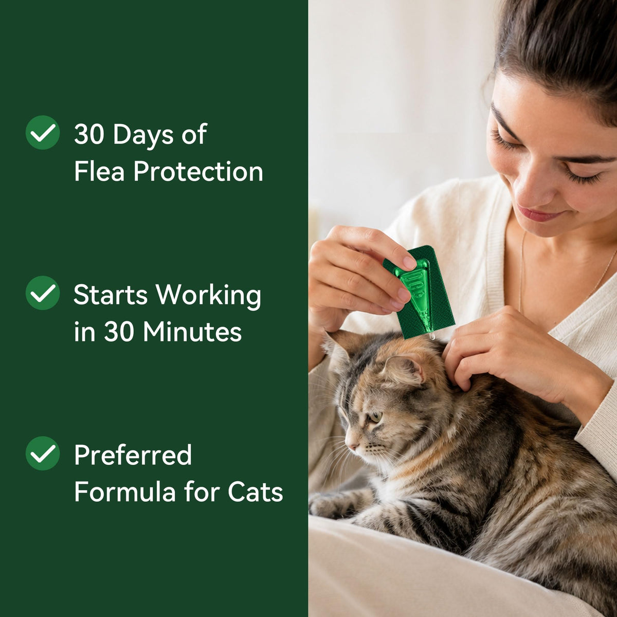 Cat Flea and Tick Treatment 6-Month Supply P36412