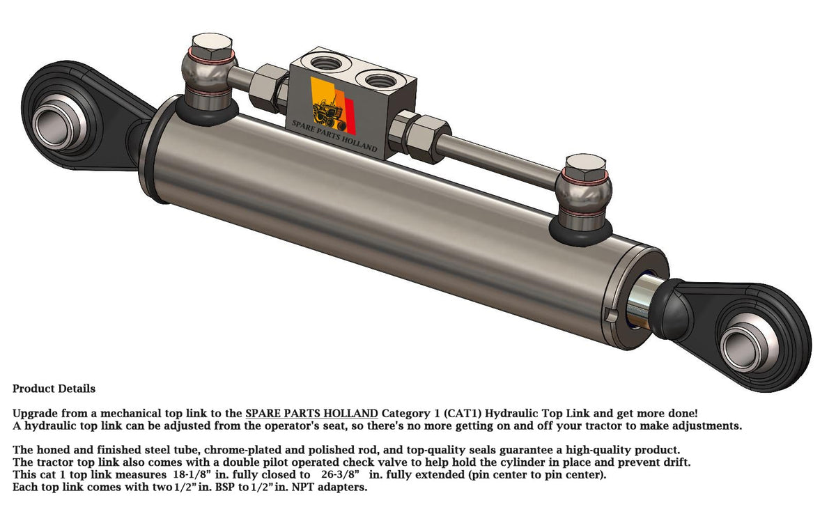 Hydraulic Top Link Cat 1-1 with Locking Block J656188