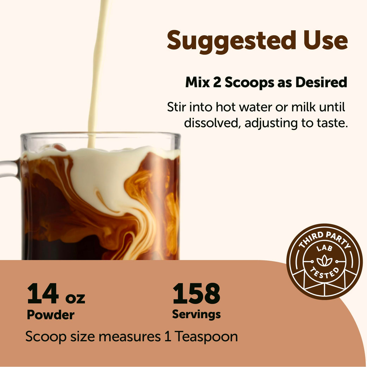 Organic Instant Mushroom Coffee, 14 oz Medium Roast Arabica D88881