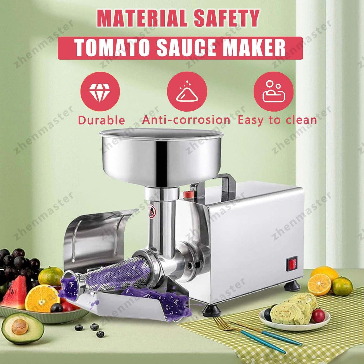 450W Stainless Steel Electric Juicer J789418