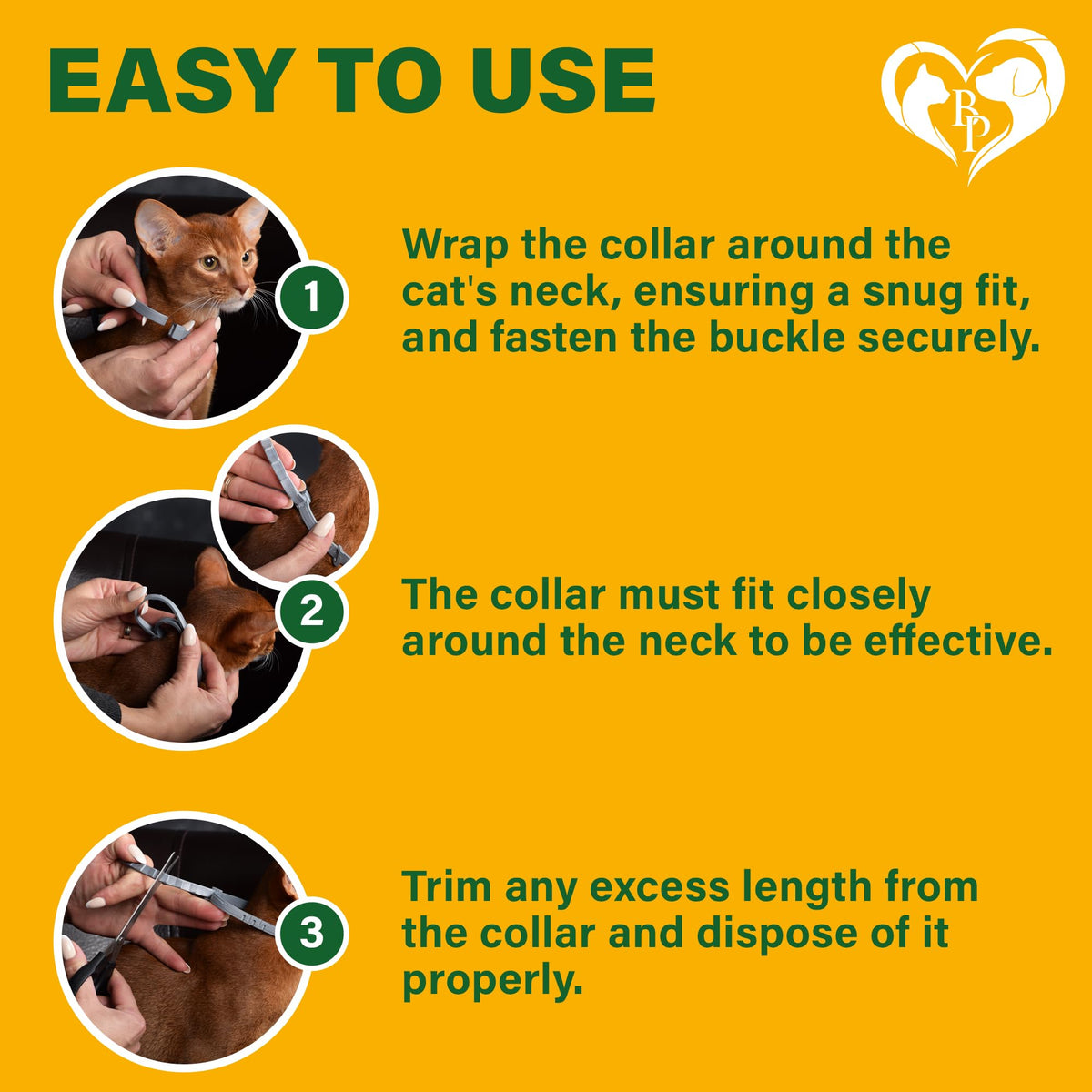 Natural Flea & Tick Collar for Cats 1 Pack M1082