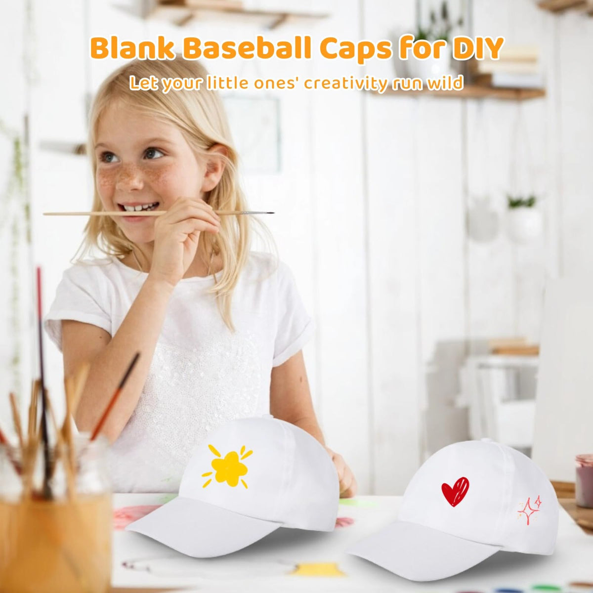 Polyester Adjustable Blank Baseball Caps D353