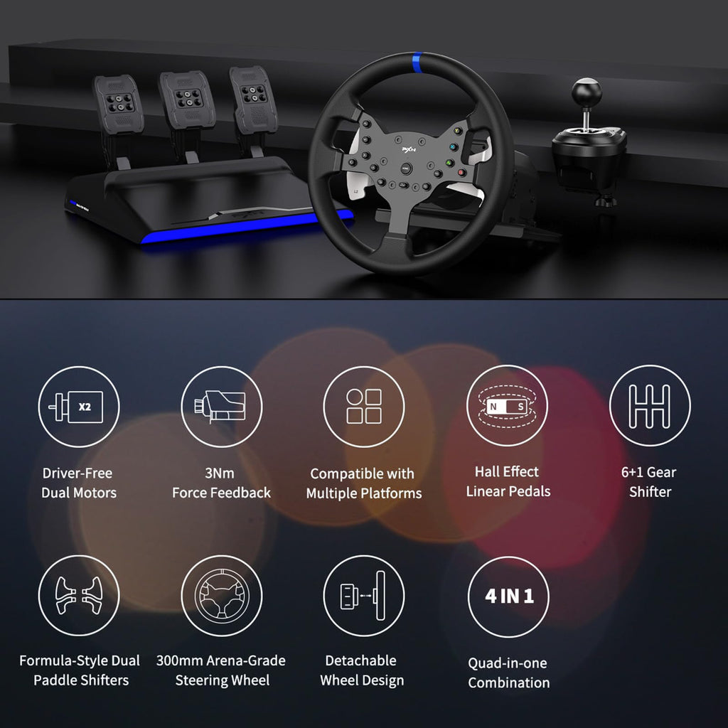 Force Feedback PC Racing Wheel U3238