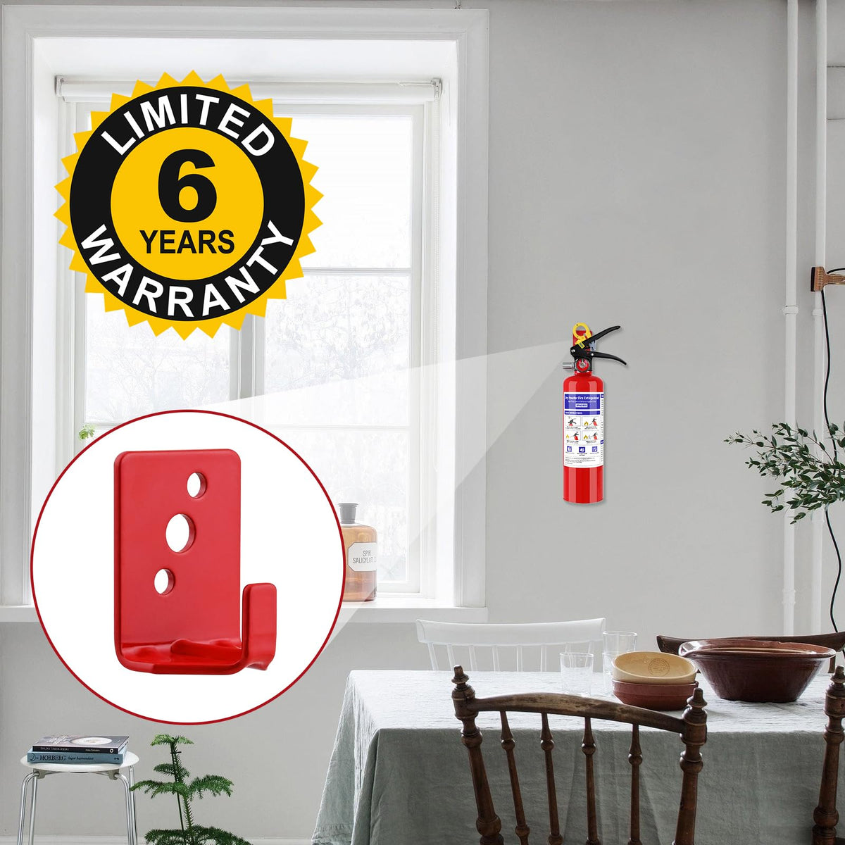 2 Pack 2.5 lb ABC Dry Chemical Fire Extinguisher H289391