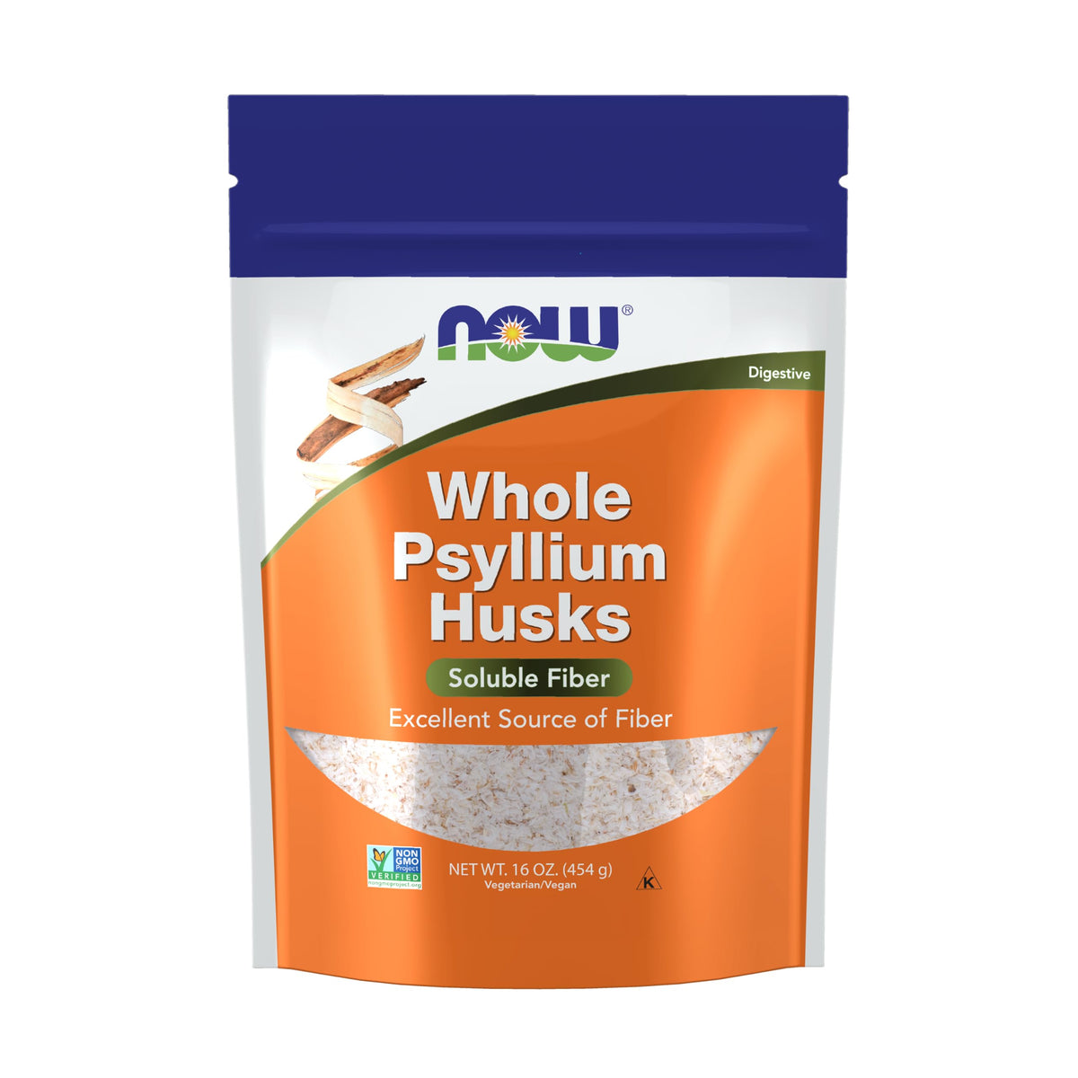 Whole Psyllium Husks Soluble Fiber 16 oz Q5780
