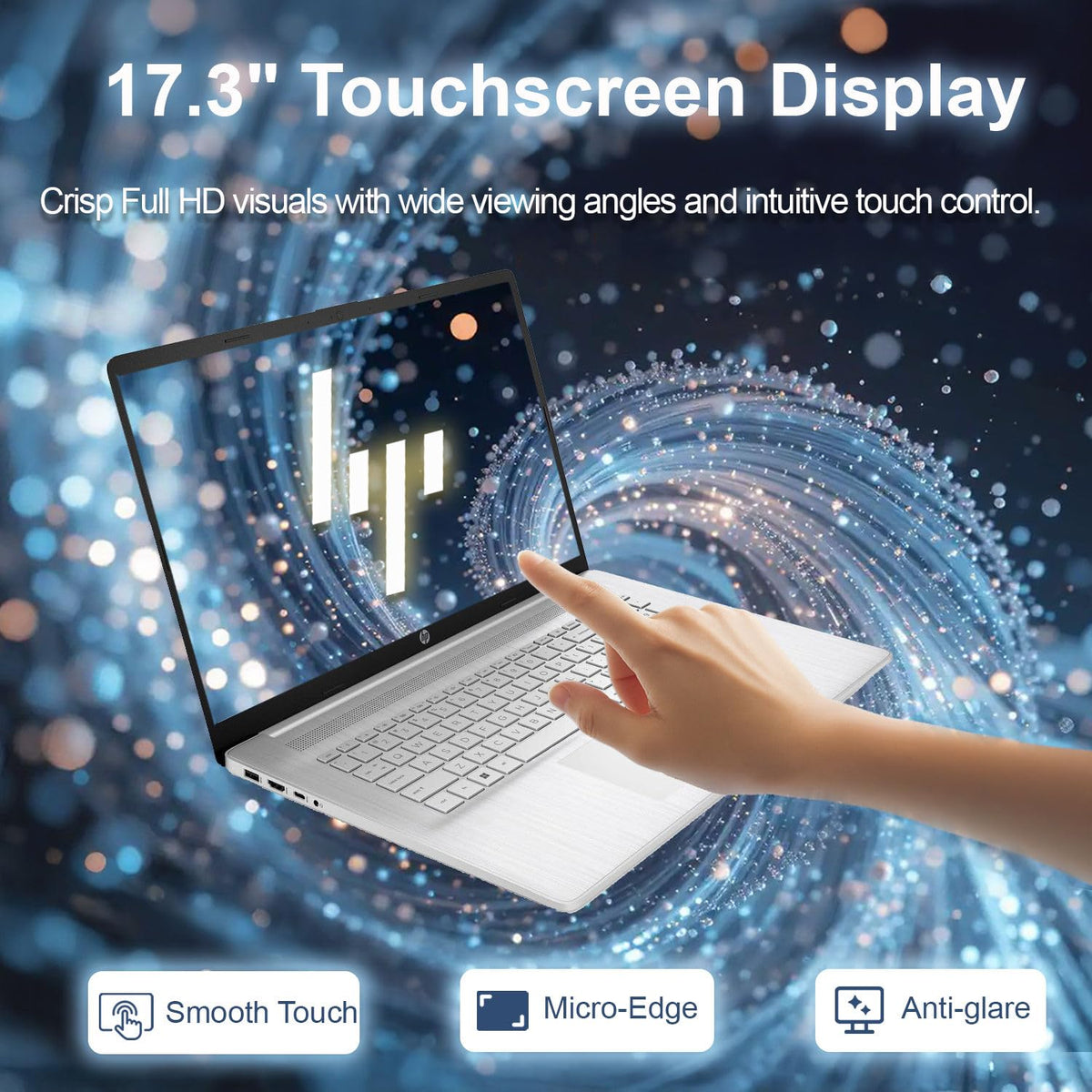 17.3" Touchscreen Laptop AMD Ryzen 3 16GB RAM 512GB SSD V15685