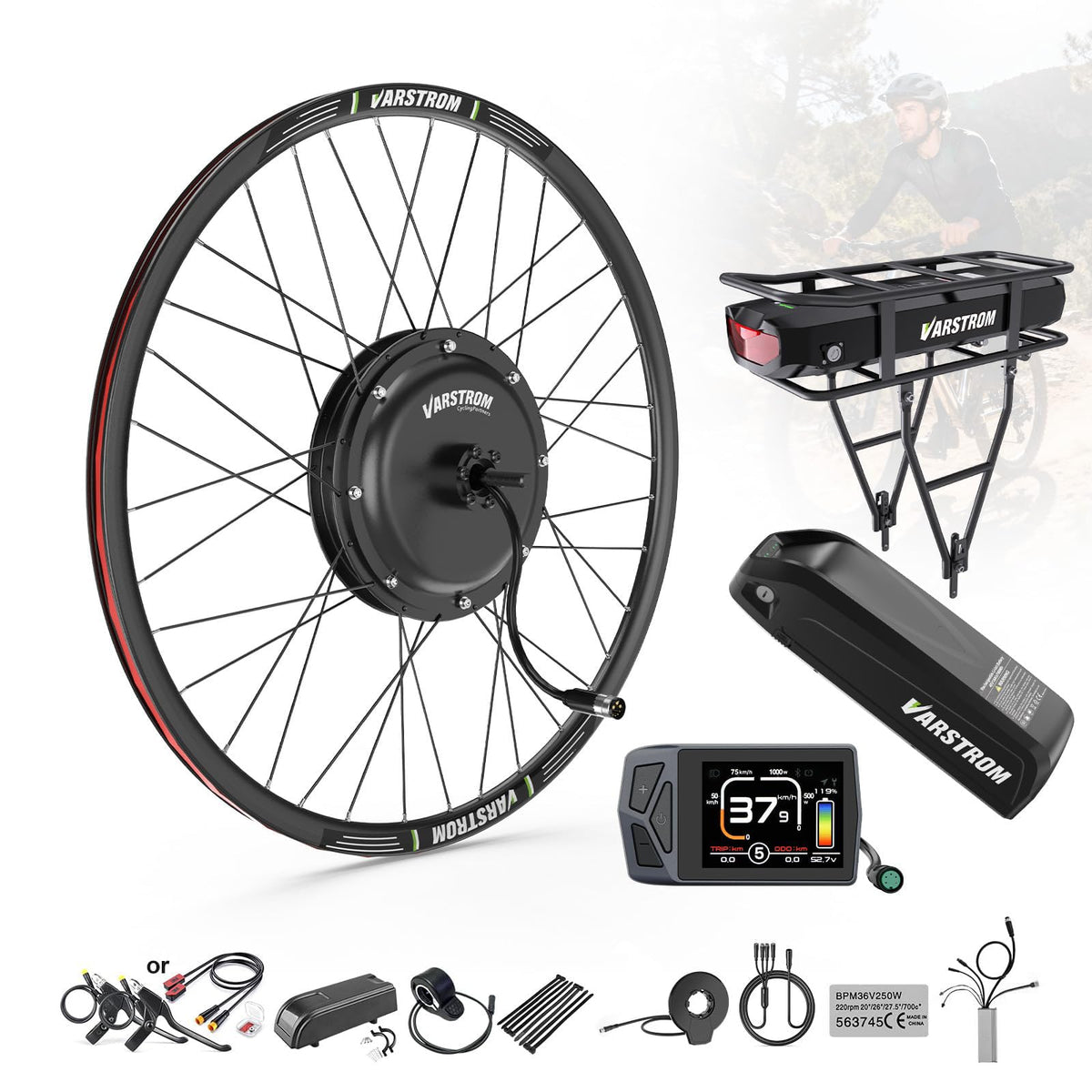 48V 1000W Ebike Conversion Kit E980